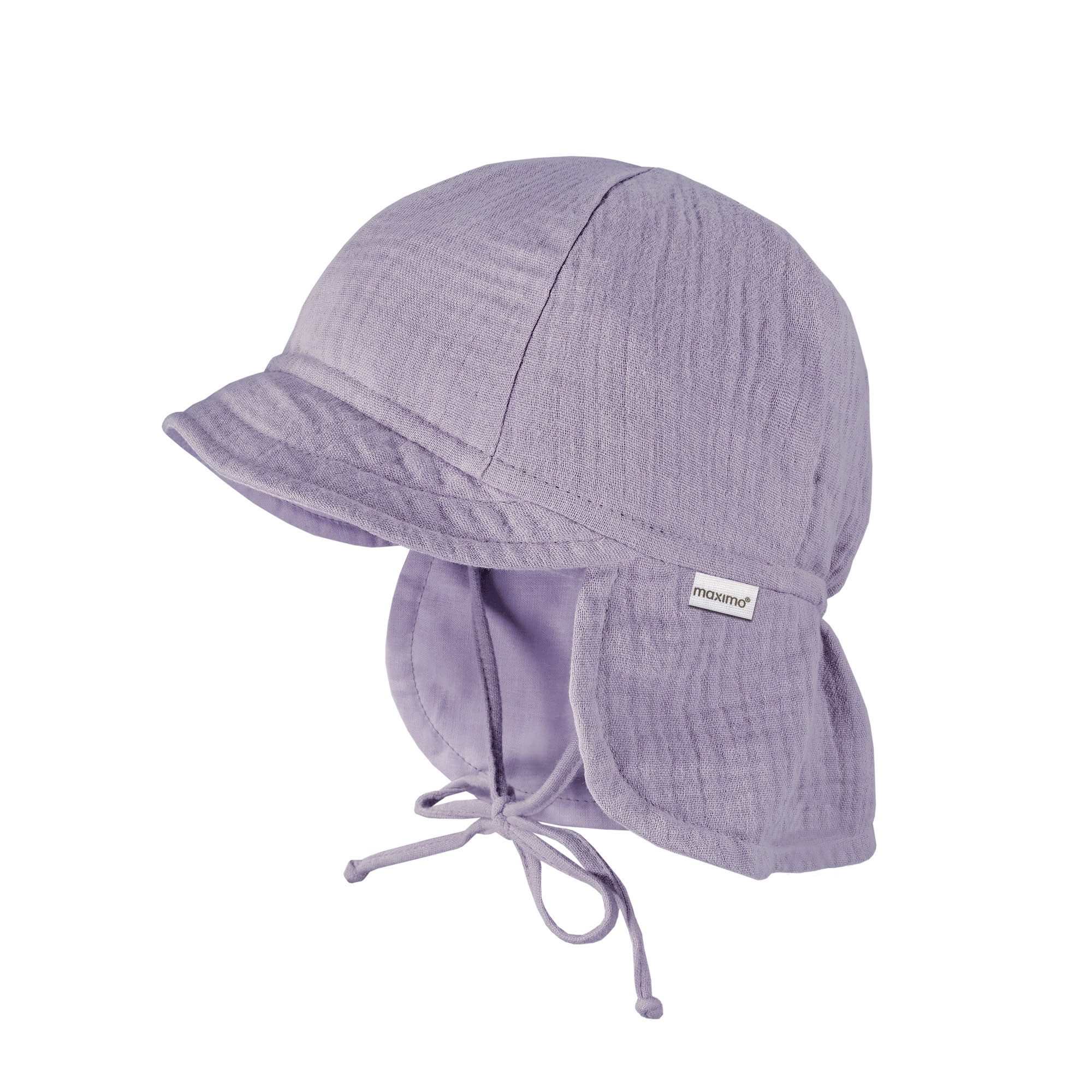 MAXIMO Schirmmütze Musselin, Nackenschutz, Bindeband, Unisex, UV-Schutz