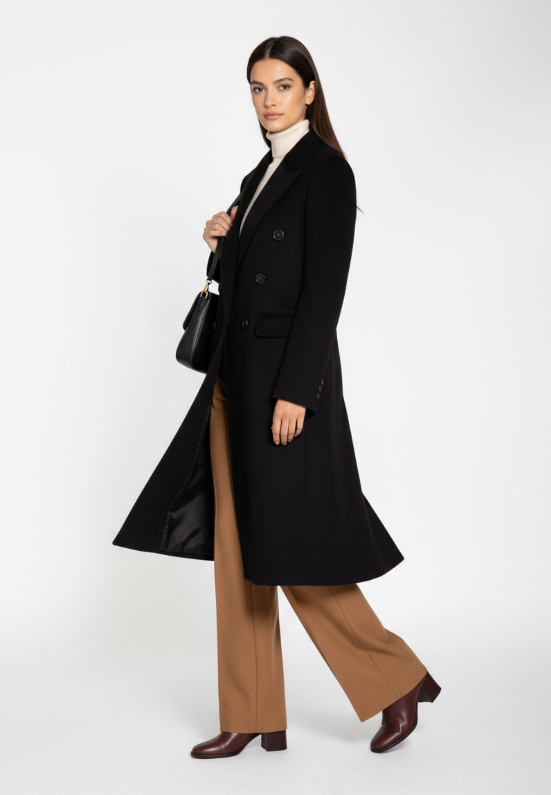 RICANO Langmantel Claudia Klassischer Zweireiher mit Reverskragen – zeitlos günstig online kaufen