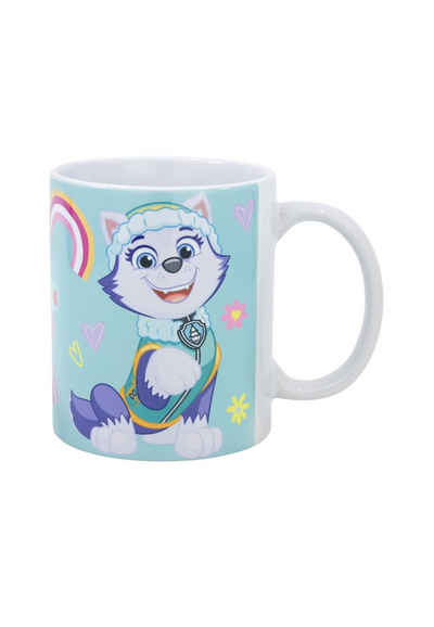 PAW PATROL Tasse Skye & Everest Kinder-Becher Mädchen, aus Keramik im Geschenkkarton