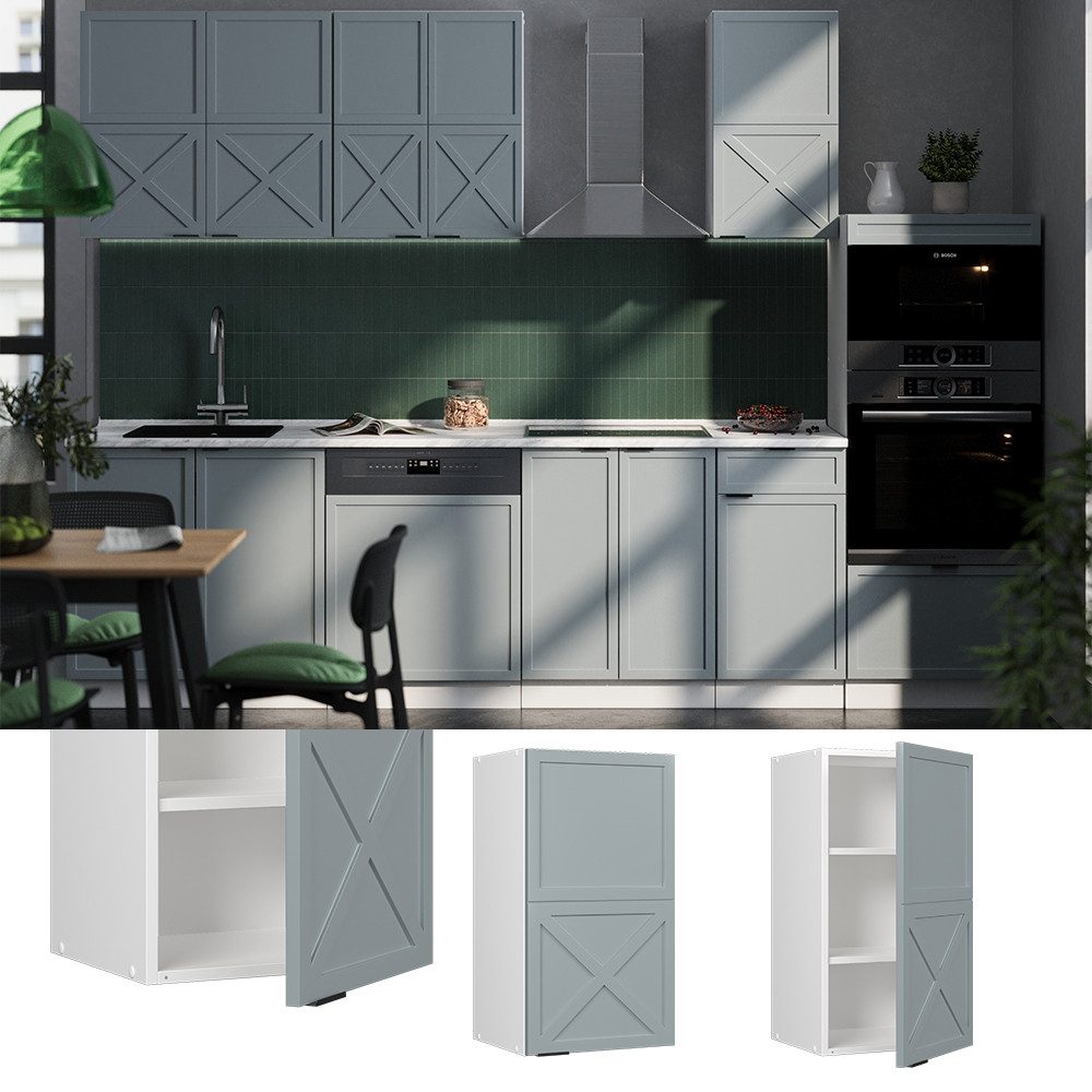 Vicco Hängeschrank Fame-Line, Hellblau-grau/Weiß, 40 cm günstig online kaufen