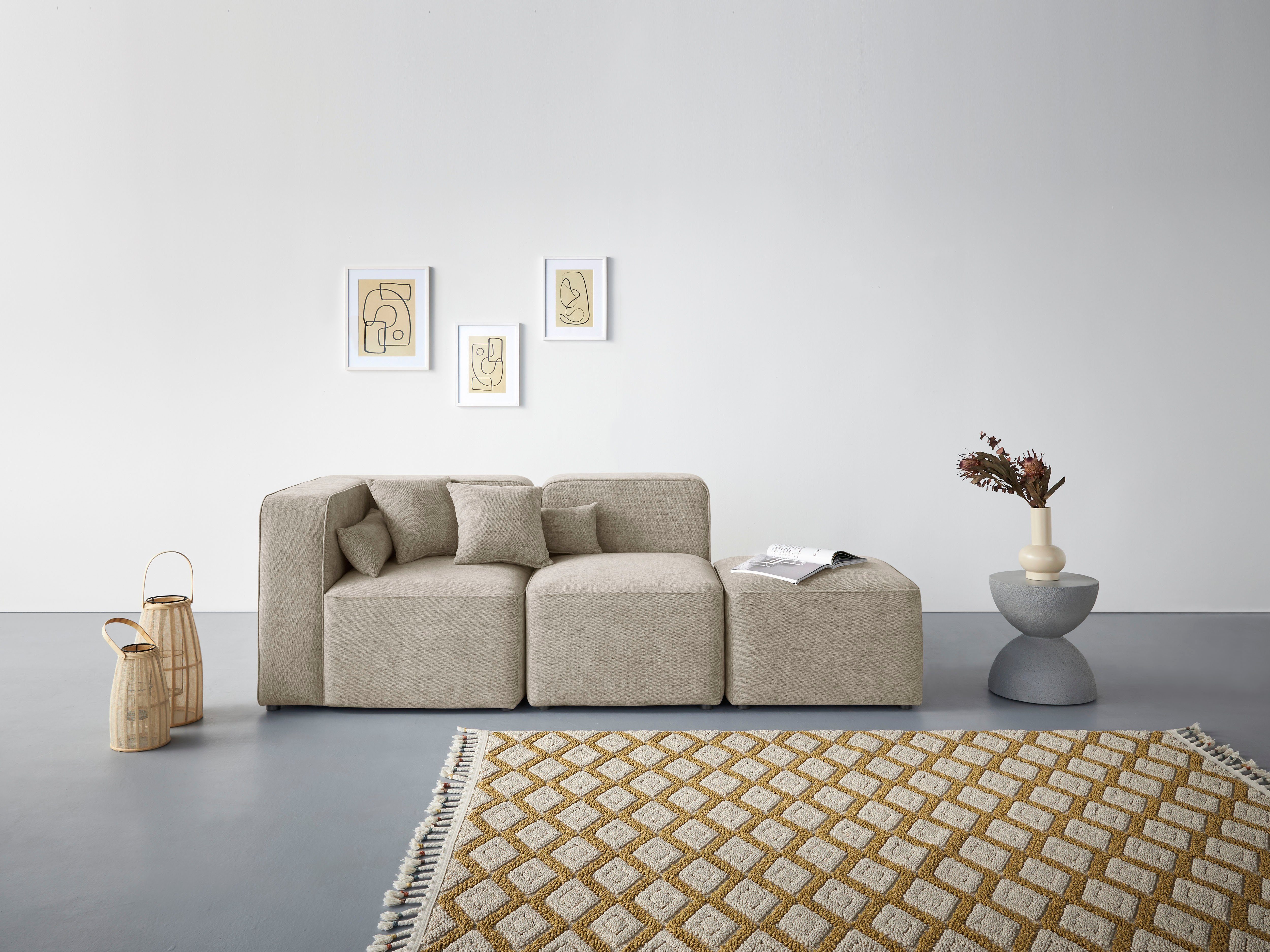 Home affaire 3-Sitzer Sundstrup, Modulserie, individuelle Zusammenstellung