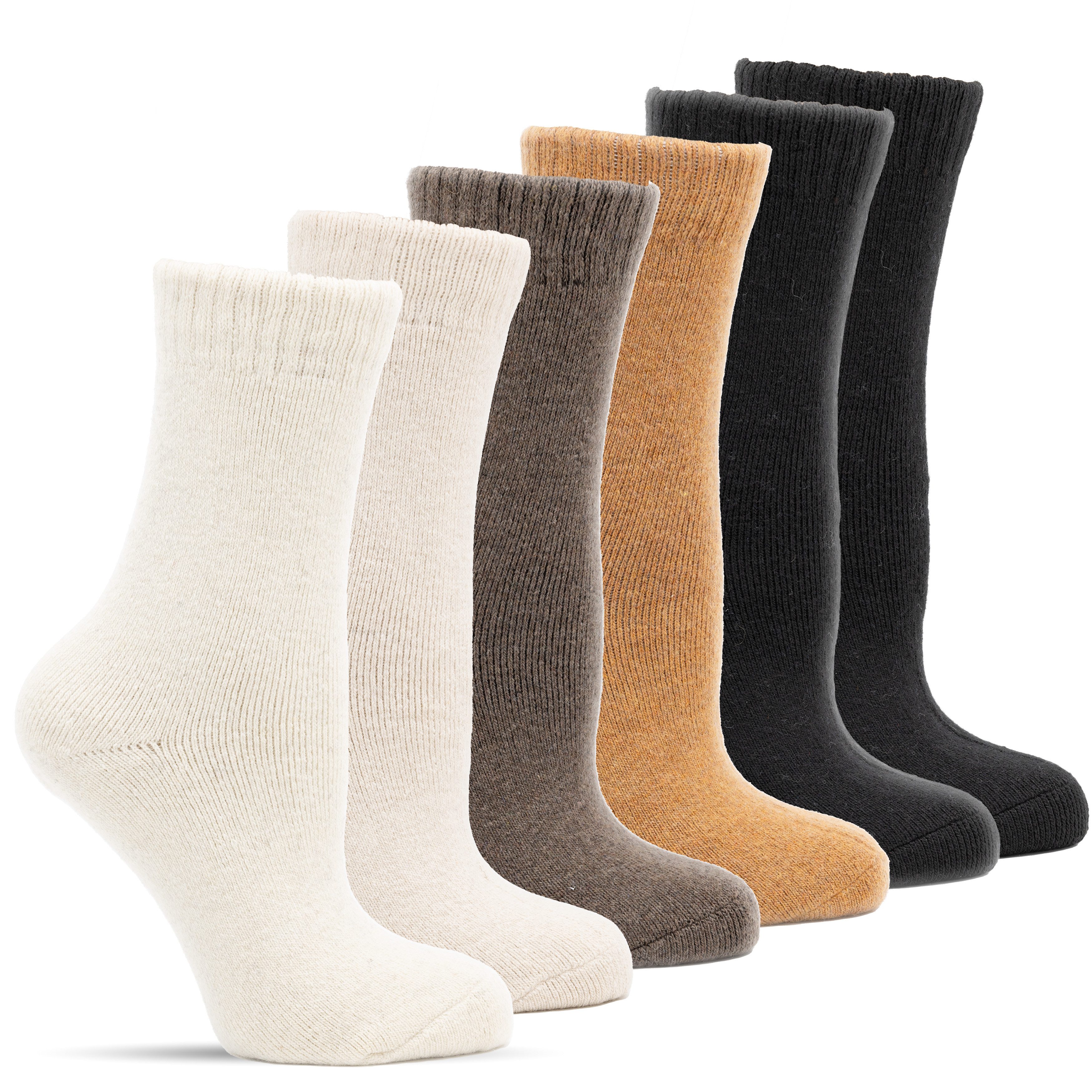Frostfighter Thermosocken Damen Wollsocken (6-Paar) dicke, warme Winter-Soc günstig online kaufen