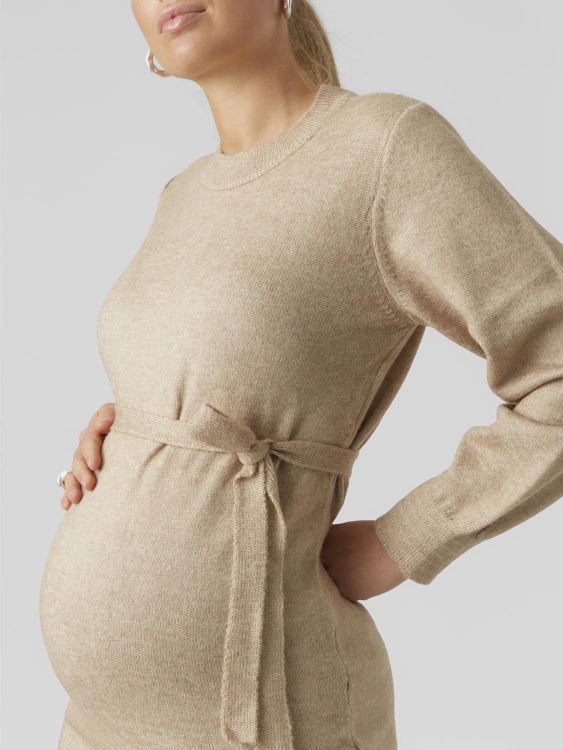 Mamalicious Umstandskleid MLNEWANNE L/S ABK KNIT DRESS A. NOOS