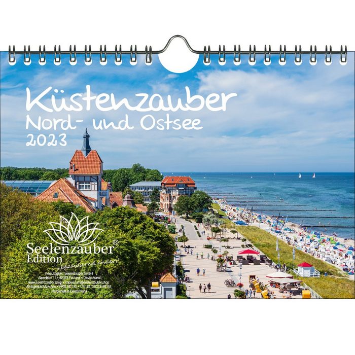 Seelenzauber Wandkalender Küstenzauber Nord- und Ostsee DIN A5 Wandkalender für 2023 Küste -