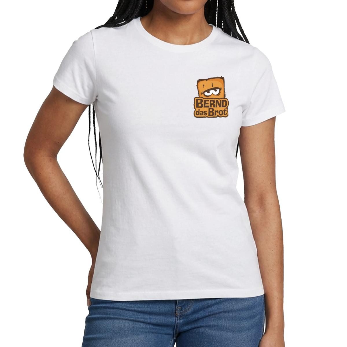 T-Shirt Bernd Das Brot Brustdesign Logo Frauen T-Shirt