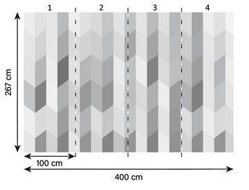 A.S. Création Fototapete A.S. Création XXL 5 Fototapete, Geometrie, 4m x 2,67m