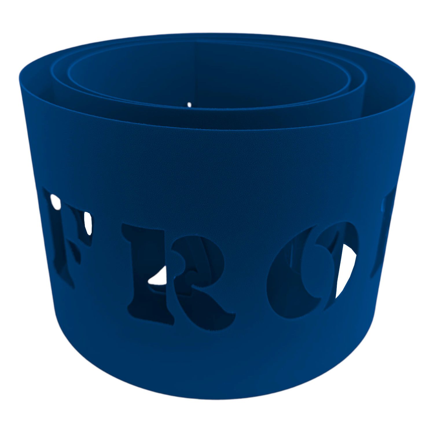 zaunzu Sichtschutzstreifen PREMIUM Frohe Weihnachten Enzianblau, (1x Einzelstreifen, für Doppelstabmattenzaun), 5 Jahre garantierte Farbechtheit