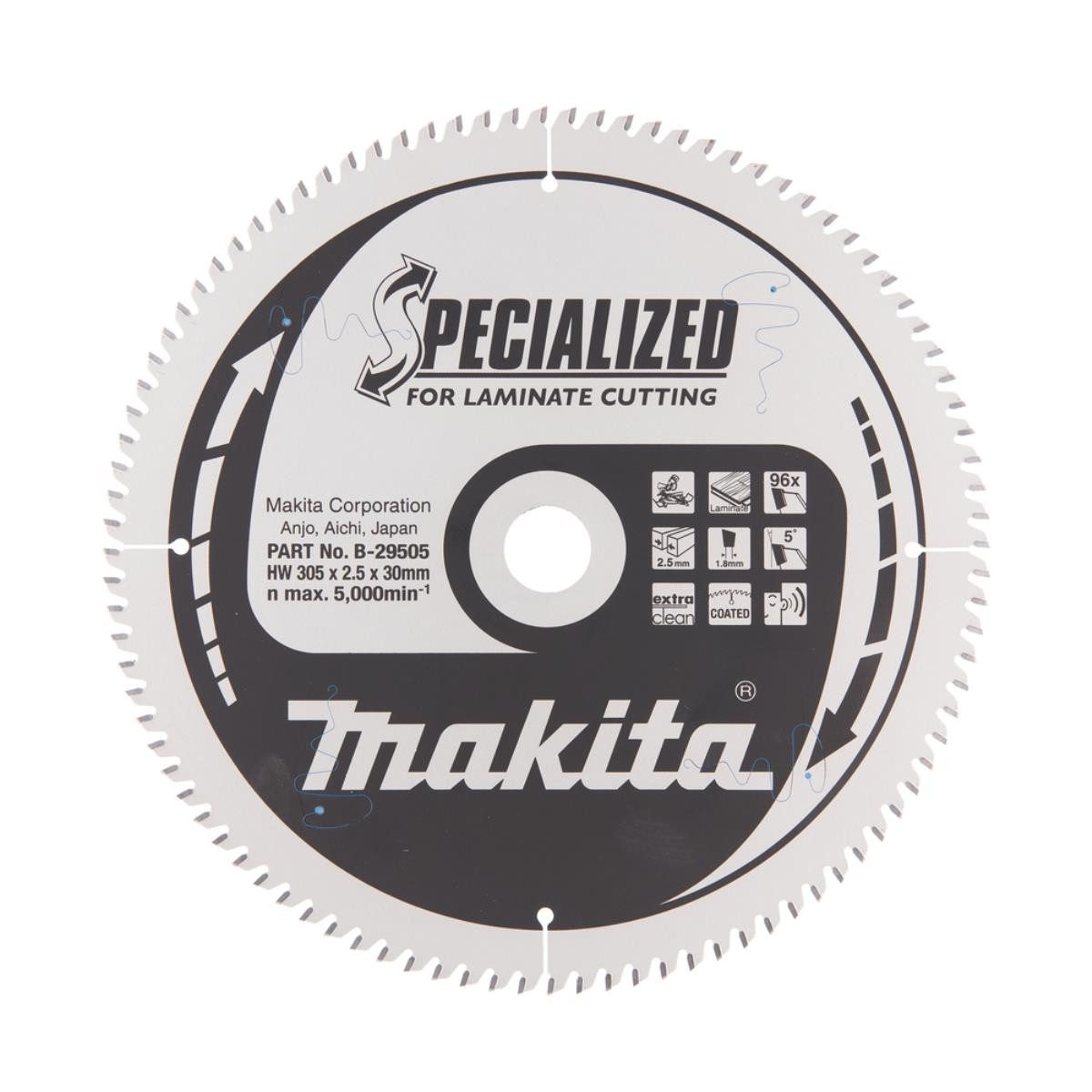 Thumbnail - Makita Akku-Multifunktionswerkzeug Makita Kreissägeblatt, 305 x 30 mm, 96 Zähne 305 x 30 mm • 96 Zähne, Produkt, Makita,...