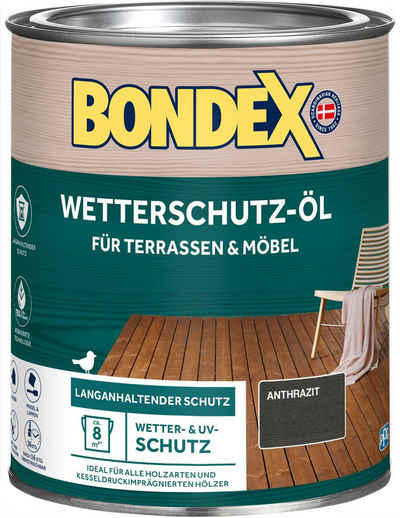Bondex Wetterschutzfarbe Öl für Aussen, 0,75 - 2,5l, UV-Schutz, matt, wasserabweisend, 4 Farben