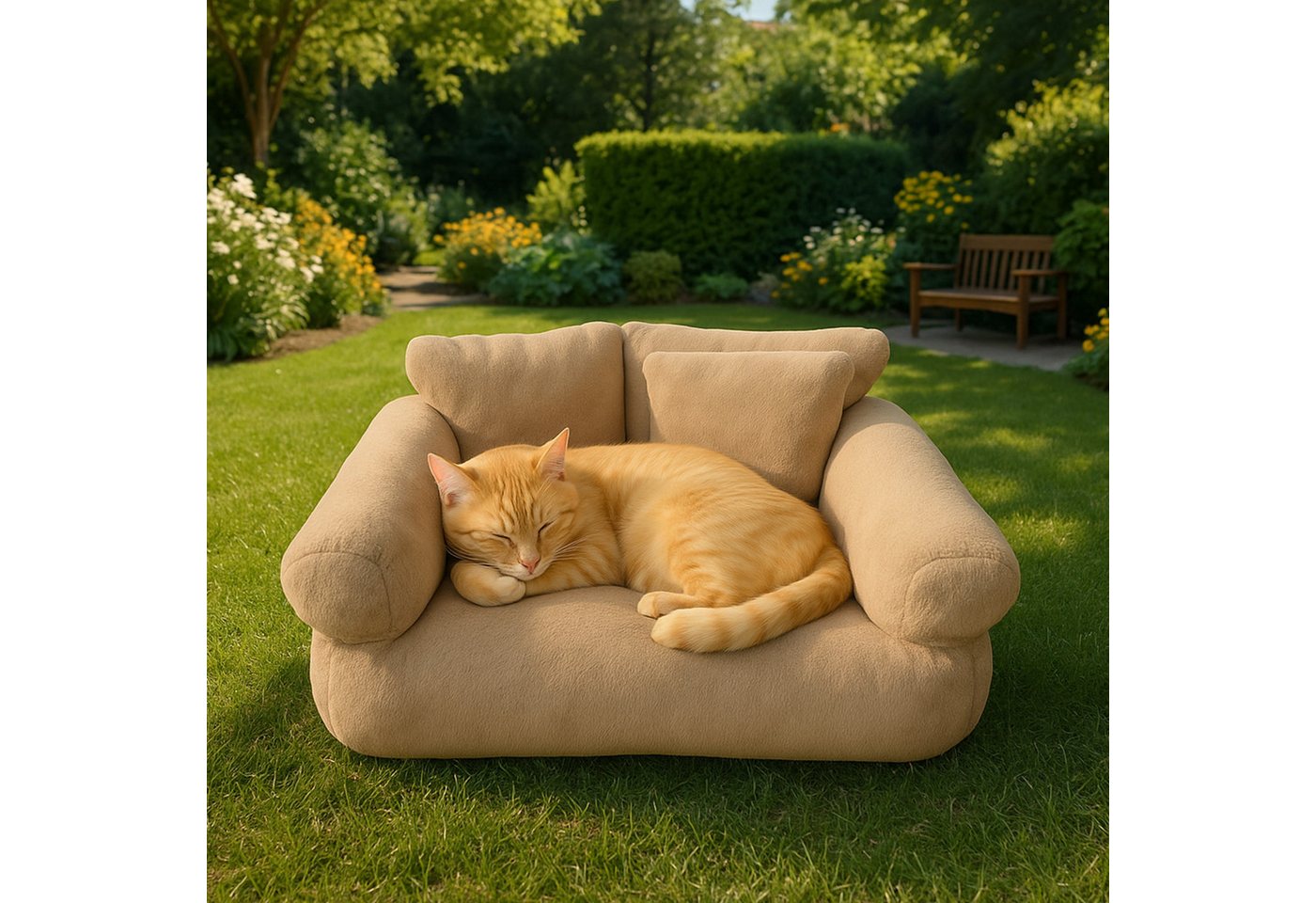 Roxlin Katzenliege Roxlin Katzenbett Sofa flauschig & waschbar, rutschfest