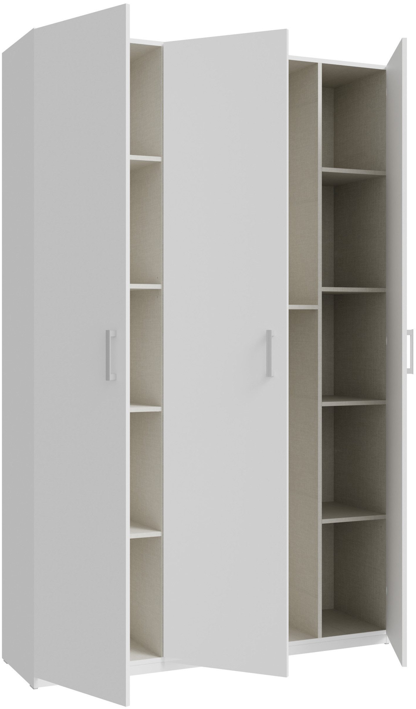 FORTE Kleiderschrank B/H/T 133,2/210,5/42 cm, stehende Montage – Bild 5 von 5