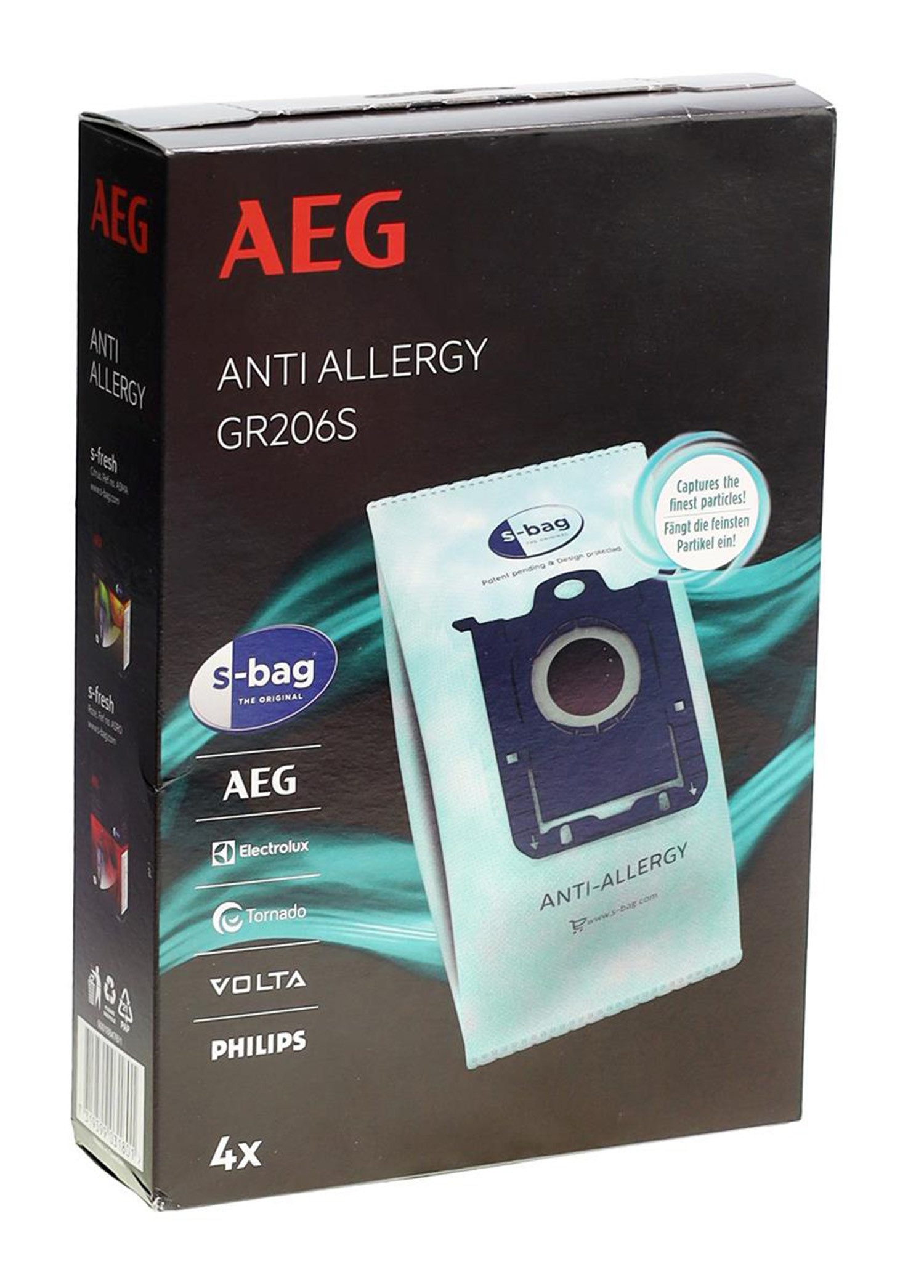 AEG Staubsaugerbeutel AEG 9001684761 GR206S Staubsaugerbeutel 4 Stk. für 900258615...Bodens