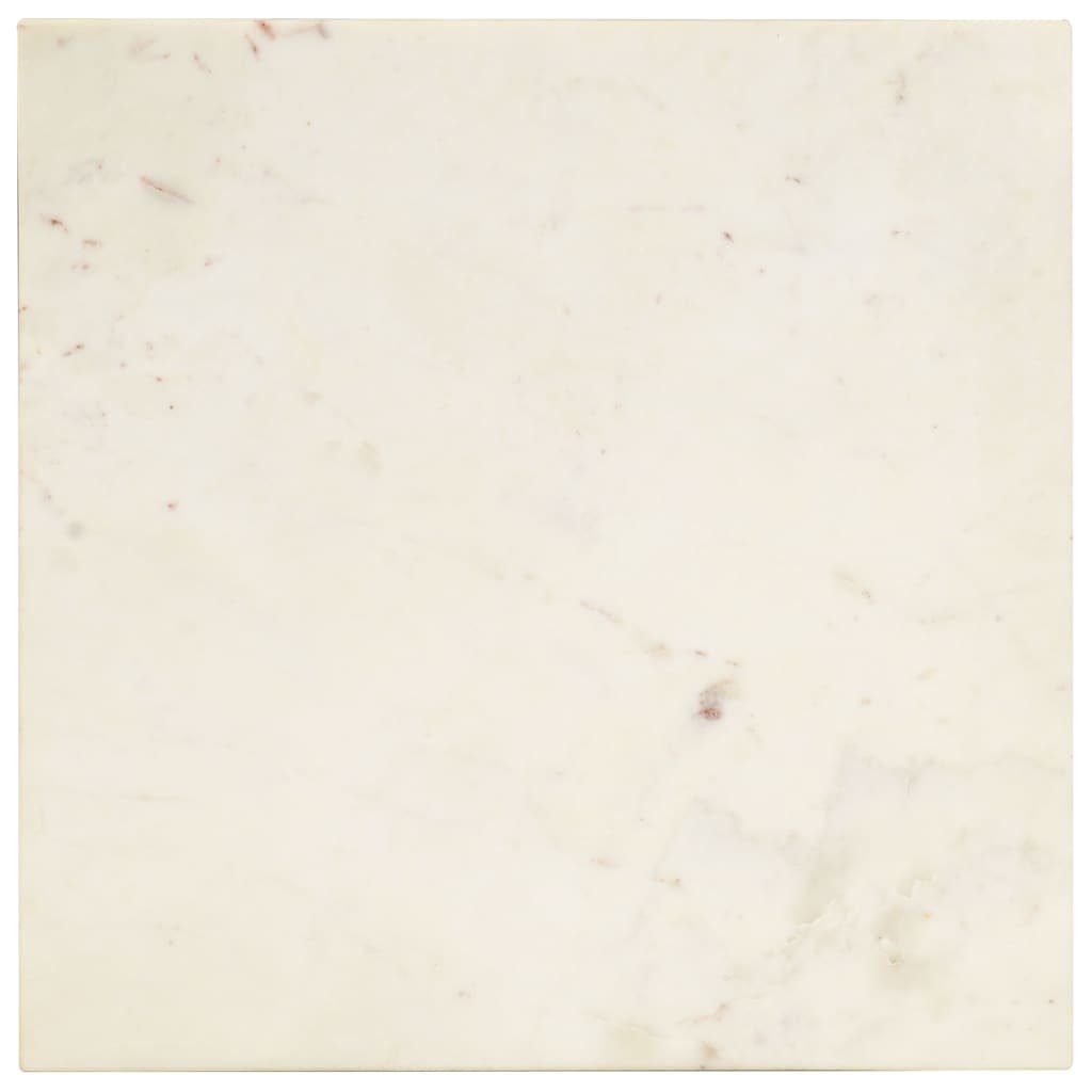 Weiß cm Couchtisch Weiß Echtstein 40×40×35 Marmoroptik | Couchtisch vidaXL Weiß (1-St) in