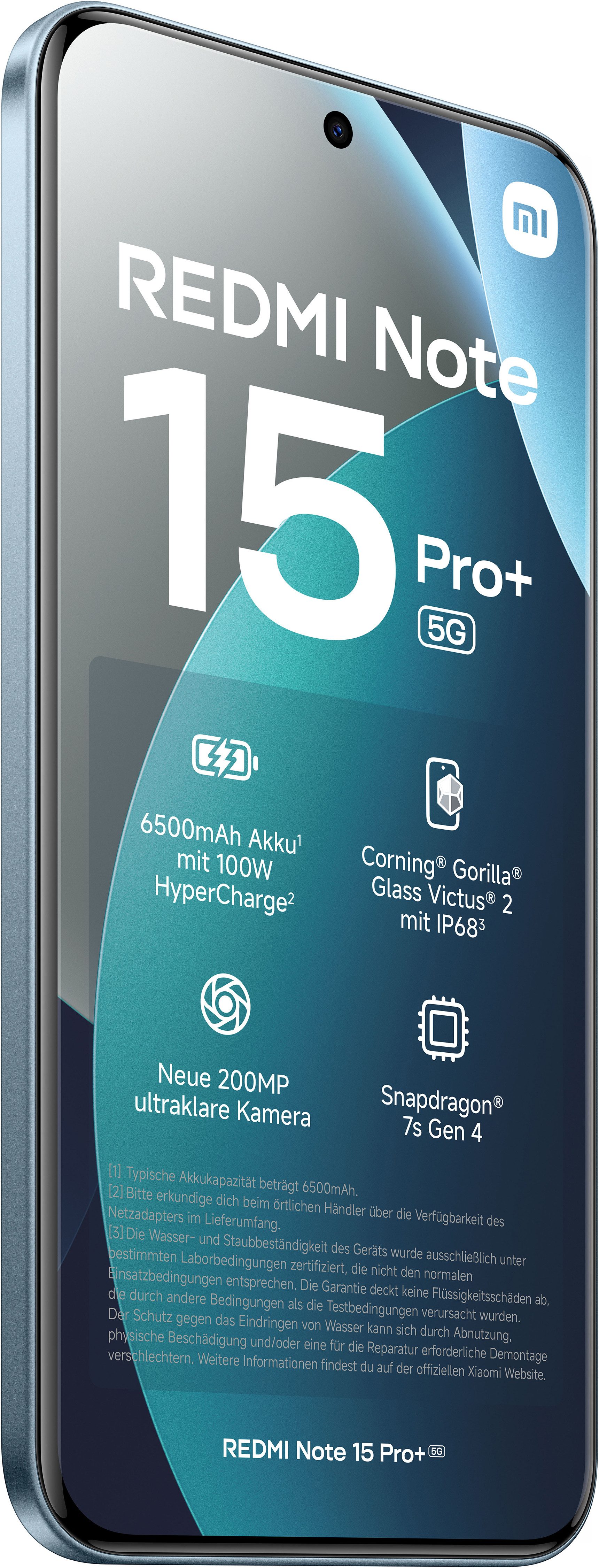 Xiaomi Redmi Note 15 Pro+ 5G 8+256 Smartphone (17,34 cm/6,83 Zoll, 256 GB Speicherplatz, 200 MP Kamera)