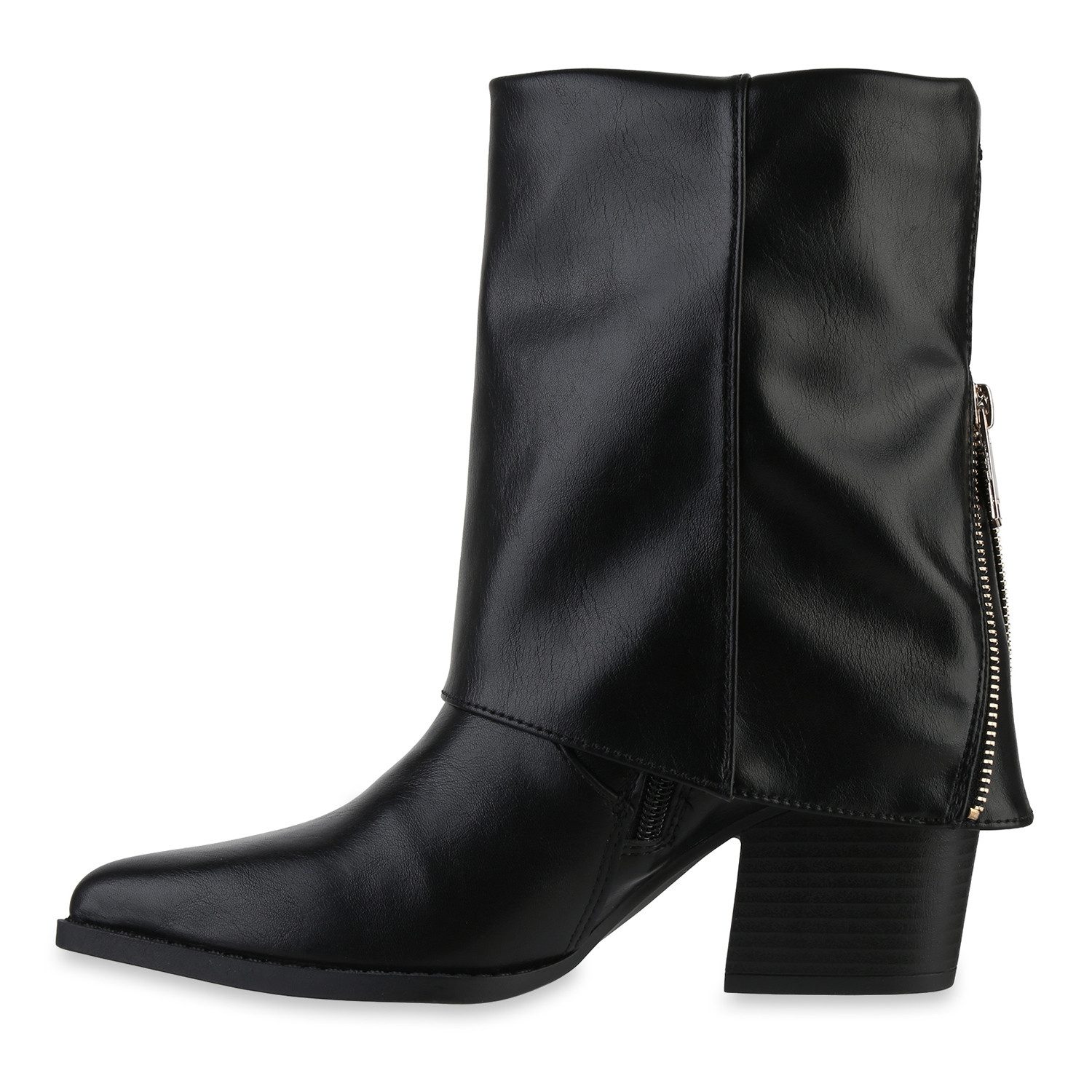 VAN HILL 841888 Stiefelette Damen Klassische Stiefeletten Spitze Zipper Hol günstig online kaufen