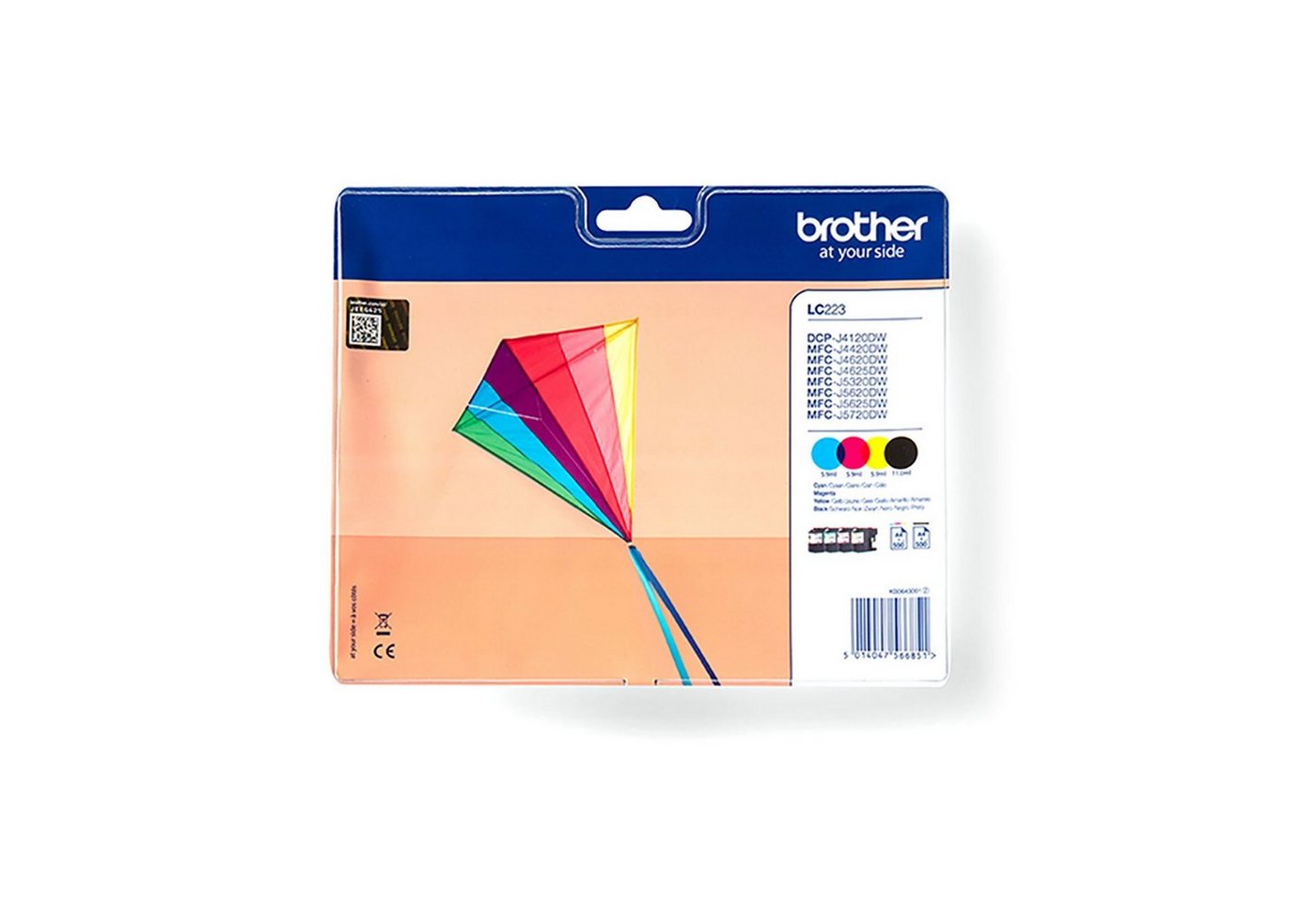 Thumbnail - Brother LC223 Value Pack Tintenpatrone (Kompatibel mit MFC-J680DW)