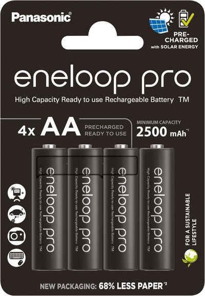 eneloop Eneloop Pro Mignon/AA/HR06 Akku Mignon (4 St), 1.2V/2500mAh