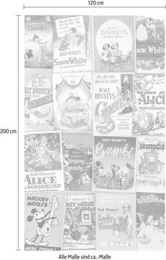 Komar Vliestapete Disney Movie Posters Retro Girls, (1 St), 120x200 cm (Breite x Höhe), Vliestapete, 100 cm Bahnbreite