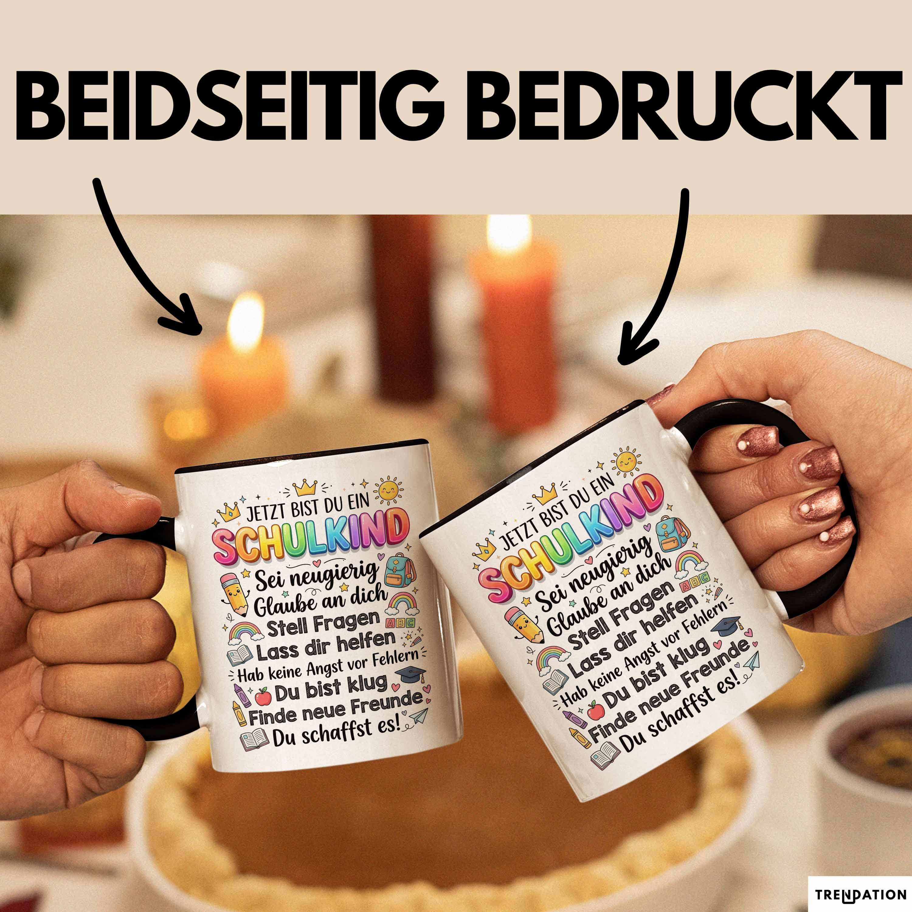 Trendation Tasse Einschulung Tasse Geschenk Jetzt Bist Du Ein Schulkind Geschenkidee Ge, Keramik