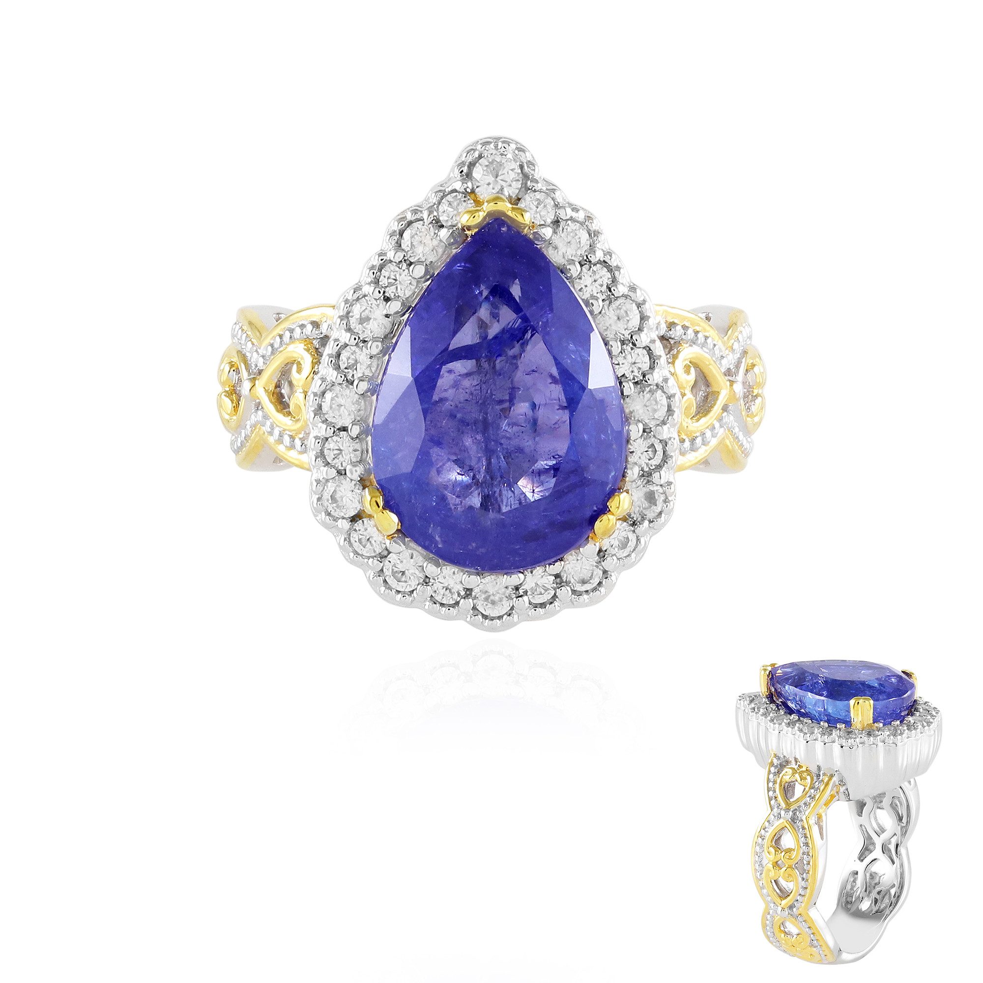 Cavill Silberring Tansanit Sterling Silber Ring (1-tlg)