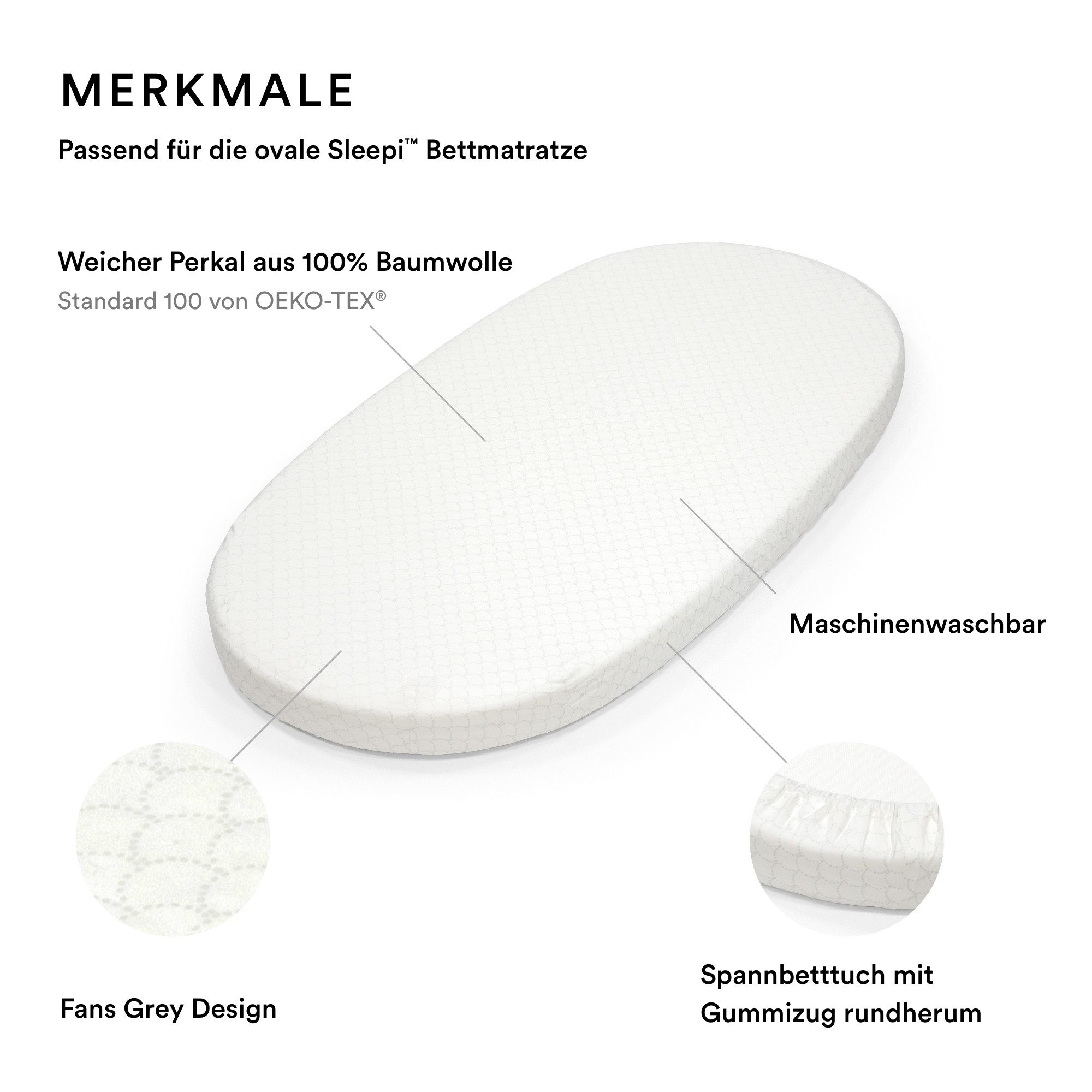 Stokke Spannbettlaken Spannbettlaken für Stokke® Sleepi™ günstig online kaufen