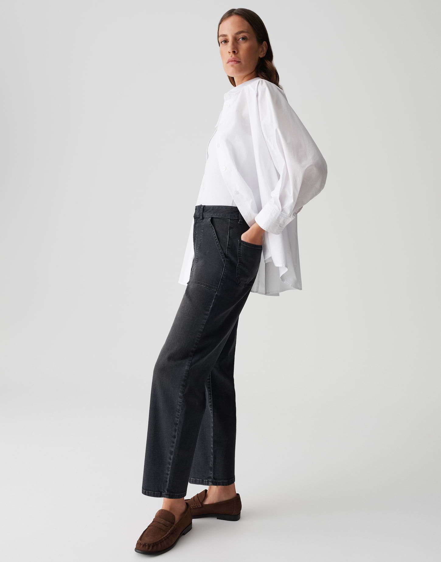 OPUS PANTS Relax-fit-Jeans MELLY FREE Barrel Jeans mit Powerstretch Mid Rise – Bild 5 von 5