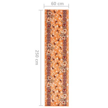 Teppich Teppichläufer BCF Terrakottarot 60x250 cm, vidaXL, Rechteckig