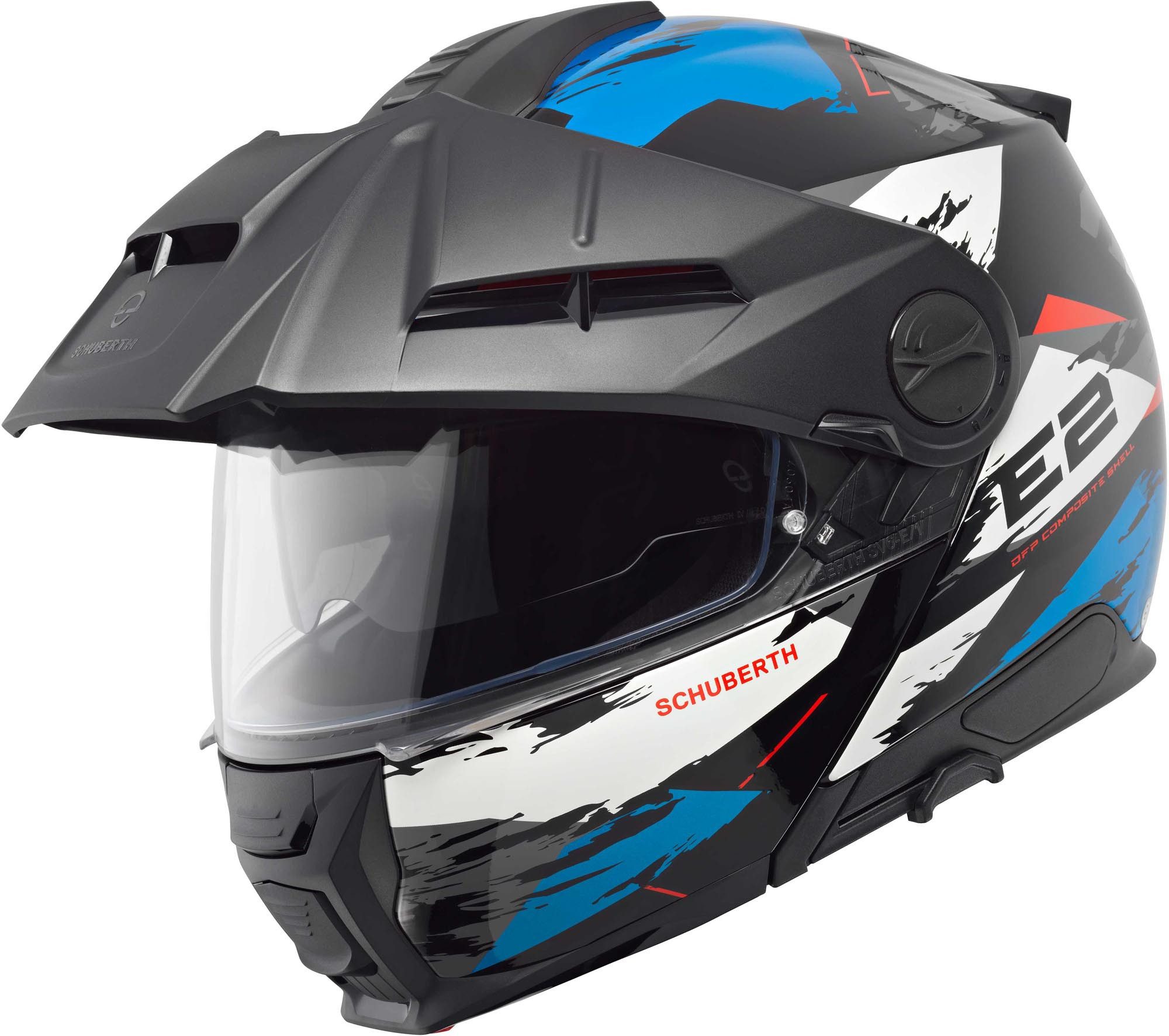 Schuberth Motocrosshelm E2 Trail Klapphelm, vorbereitet für Kommunikationssystem,integriertes Sonnenvisier