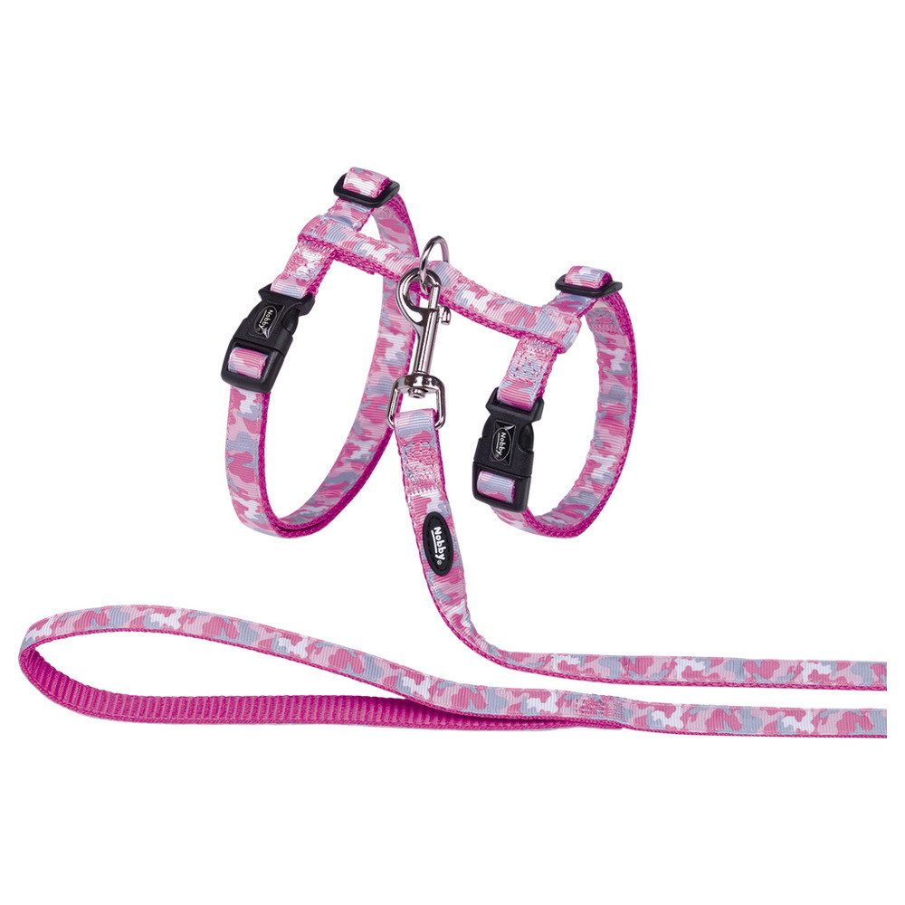 Nobby Geschirr Katzengarnitur XL Camouflage pink