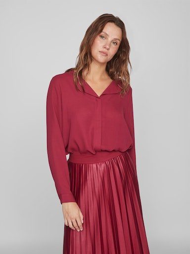 Vila Blusenshirt VILUCY L/S SHIRT - NOOS Beet Red