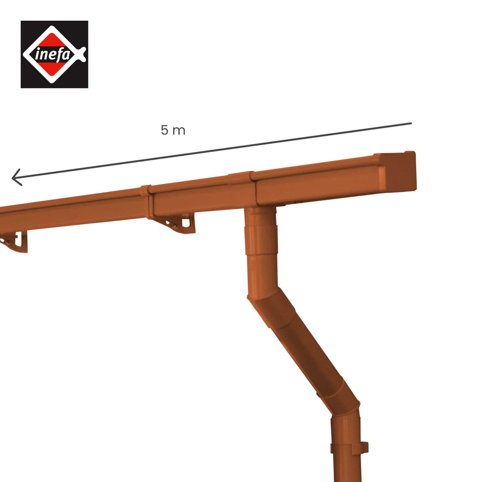 INEFA Dachrinne Dachrinnen Set Gartenhaus, NW günstig online kaufen