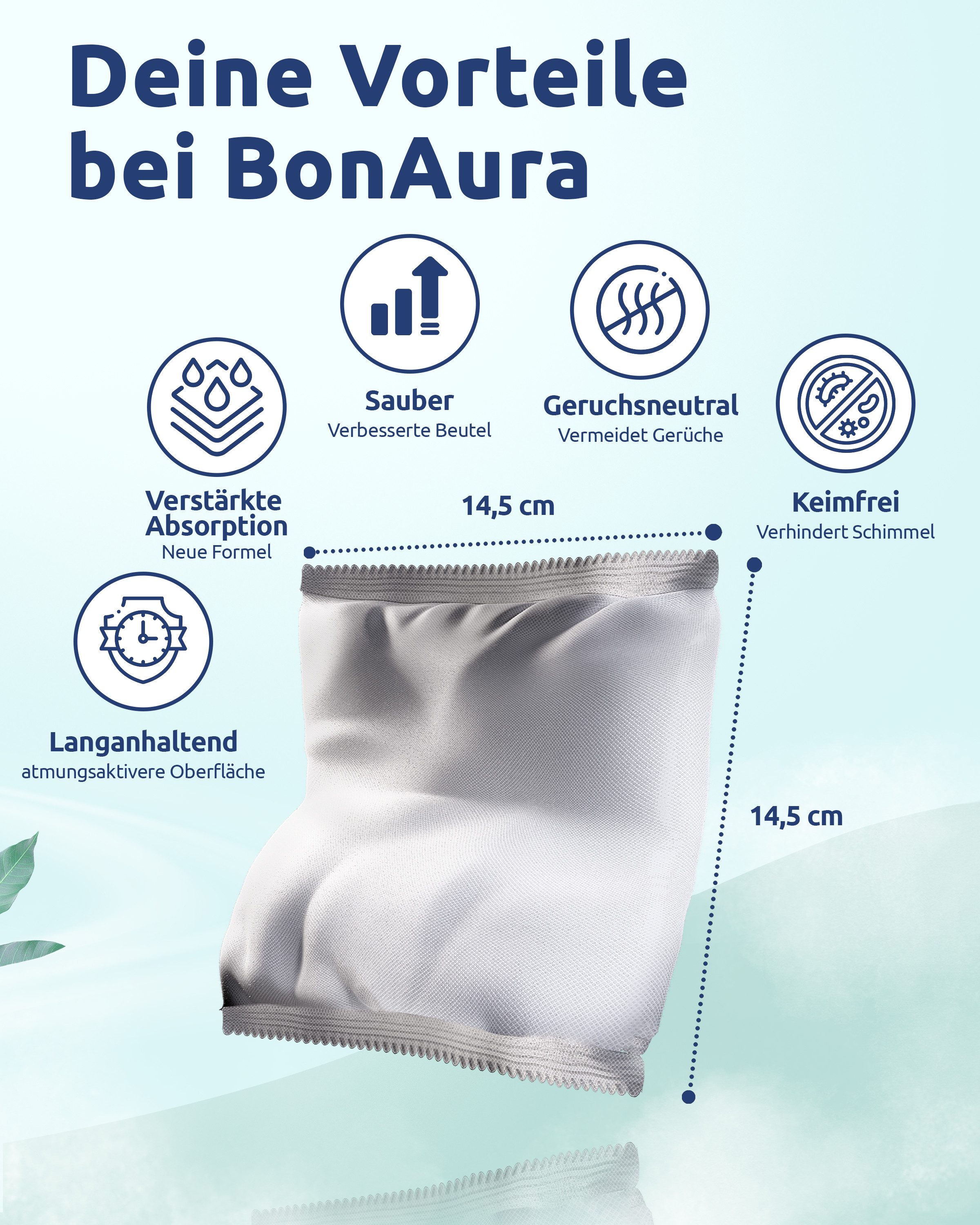 BonAura Luftentfeuchter-Nachfüllpack Entfeuchter Granulat im Vliesbeutel, 2 günstig online kaufen