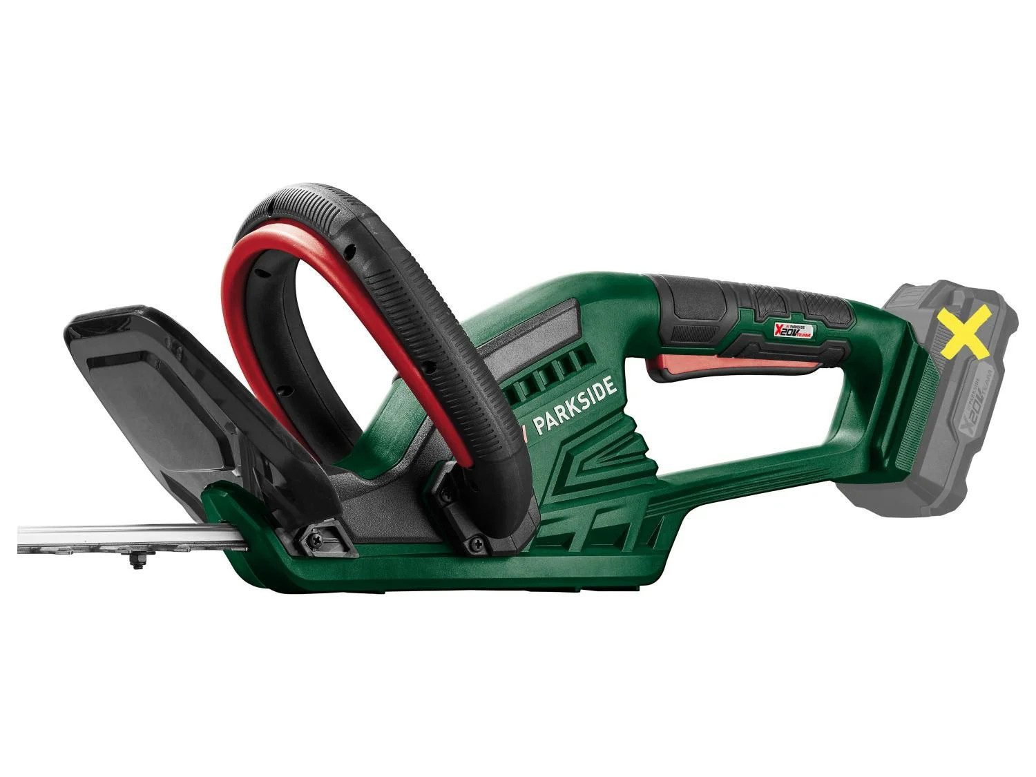 Parkside Akku-Heckenschere Parkside Akku Heckenschere PHSA 20 Li C3, (Einzelgerät, 1 St., Heckenschere ohne Akku und Ladegerät), Laser Cut Messer ergonomischer Griff