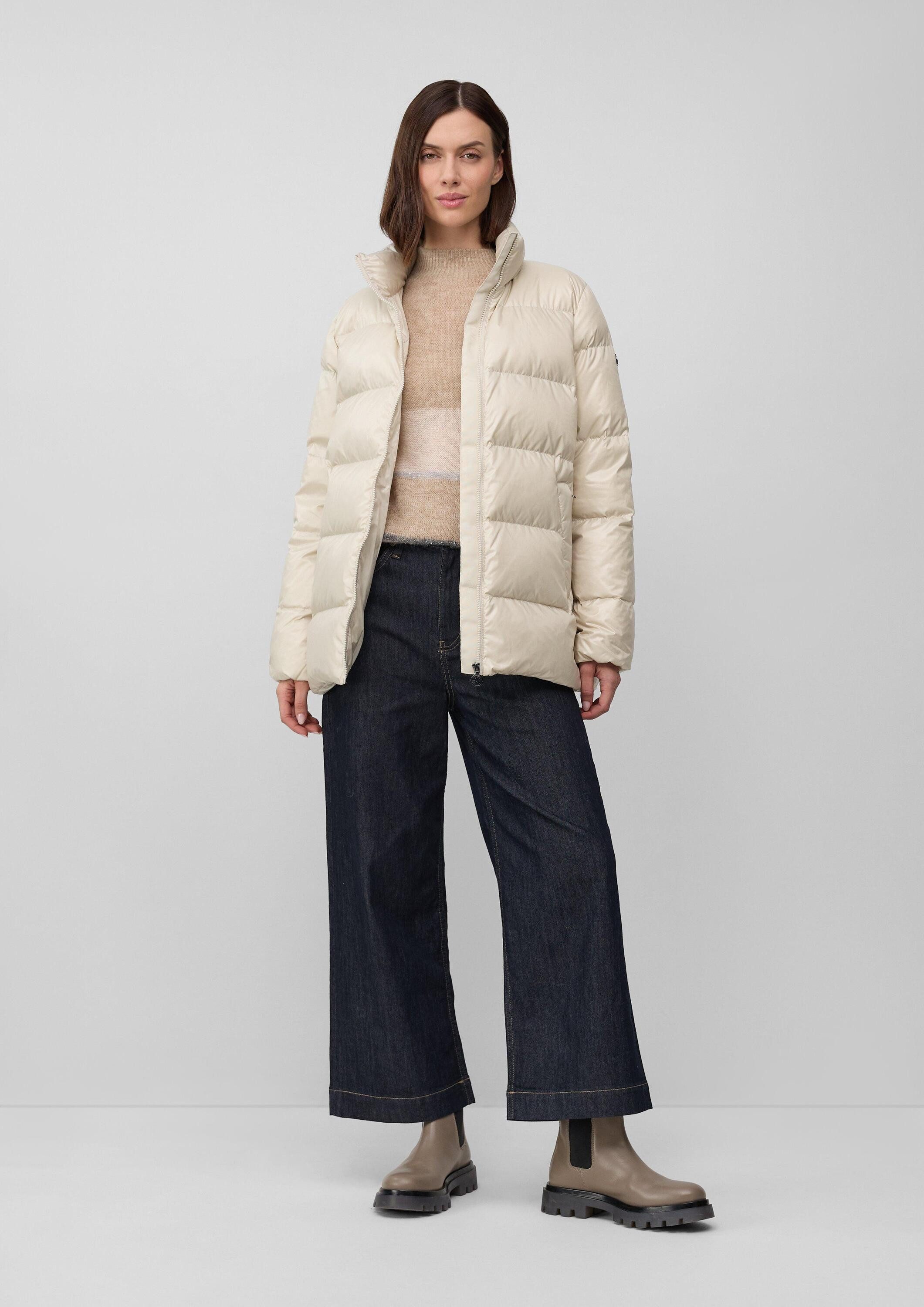 s.Oliver Winterjacke Outdoor-Jacke Steppjacke mit recycelter Daune und Federn