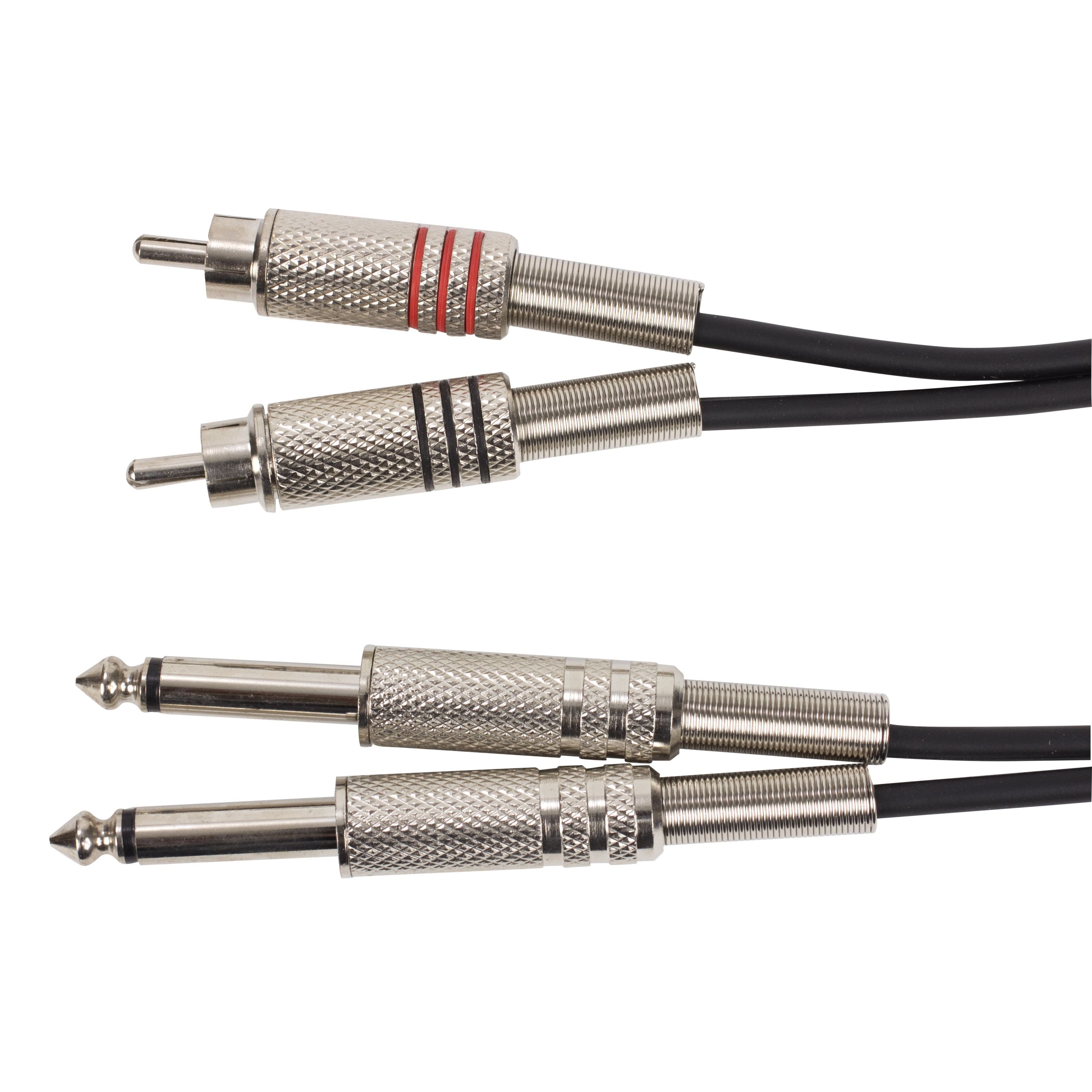 MUSIC STORE Audio-Kabel, Audiokabel, stereo, Cinch/6,3 mm Klinke