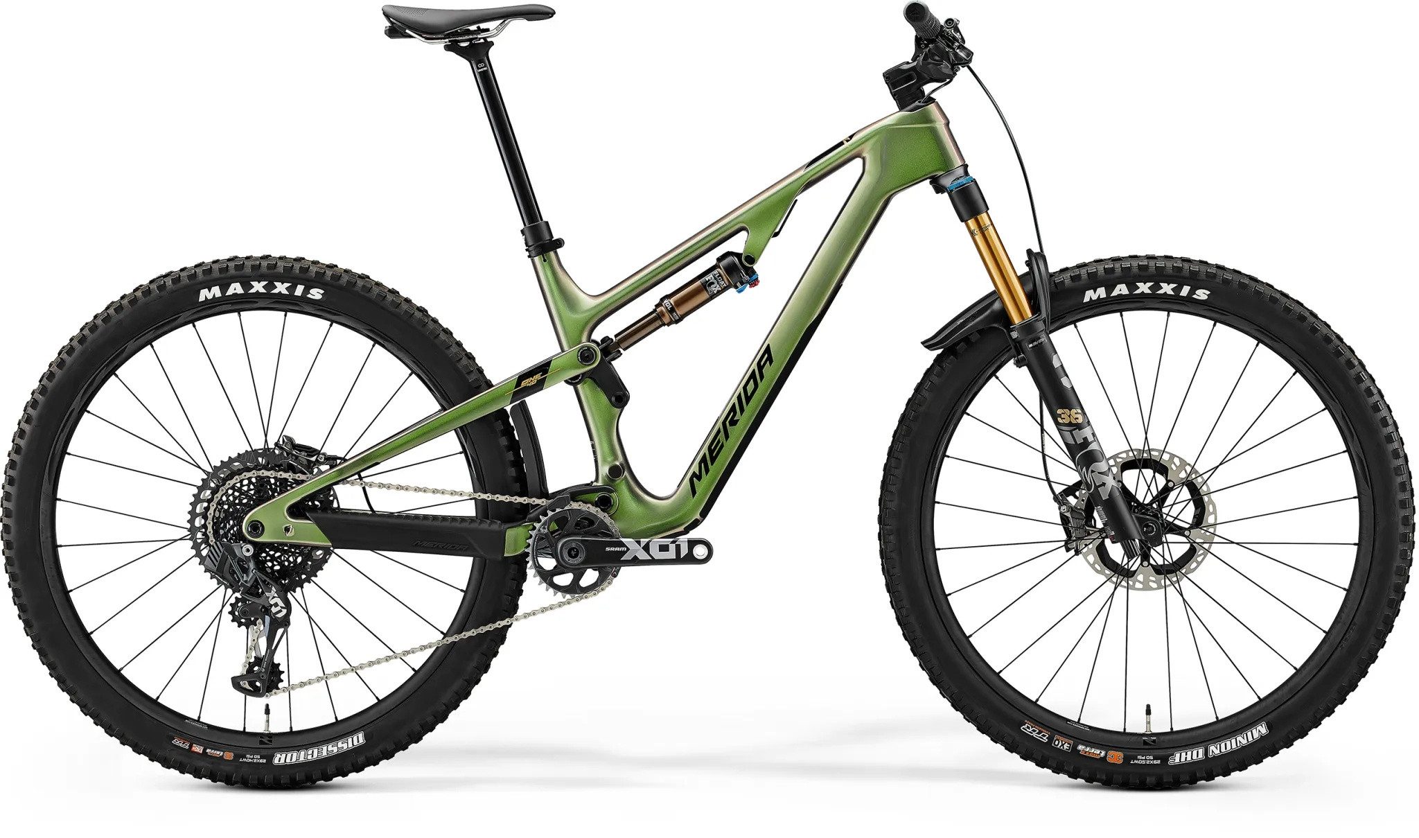 Merida Mountainbike MTB Fully ONE-FORTY 10K HP1 CHEMALEON GREEN 29" Diamant, 12 Gang SRAM Sram X01 Eagle AXS Schaltwerk