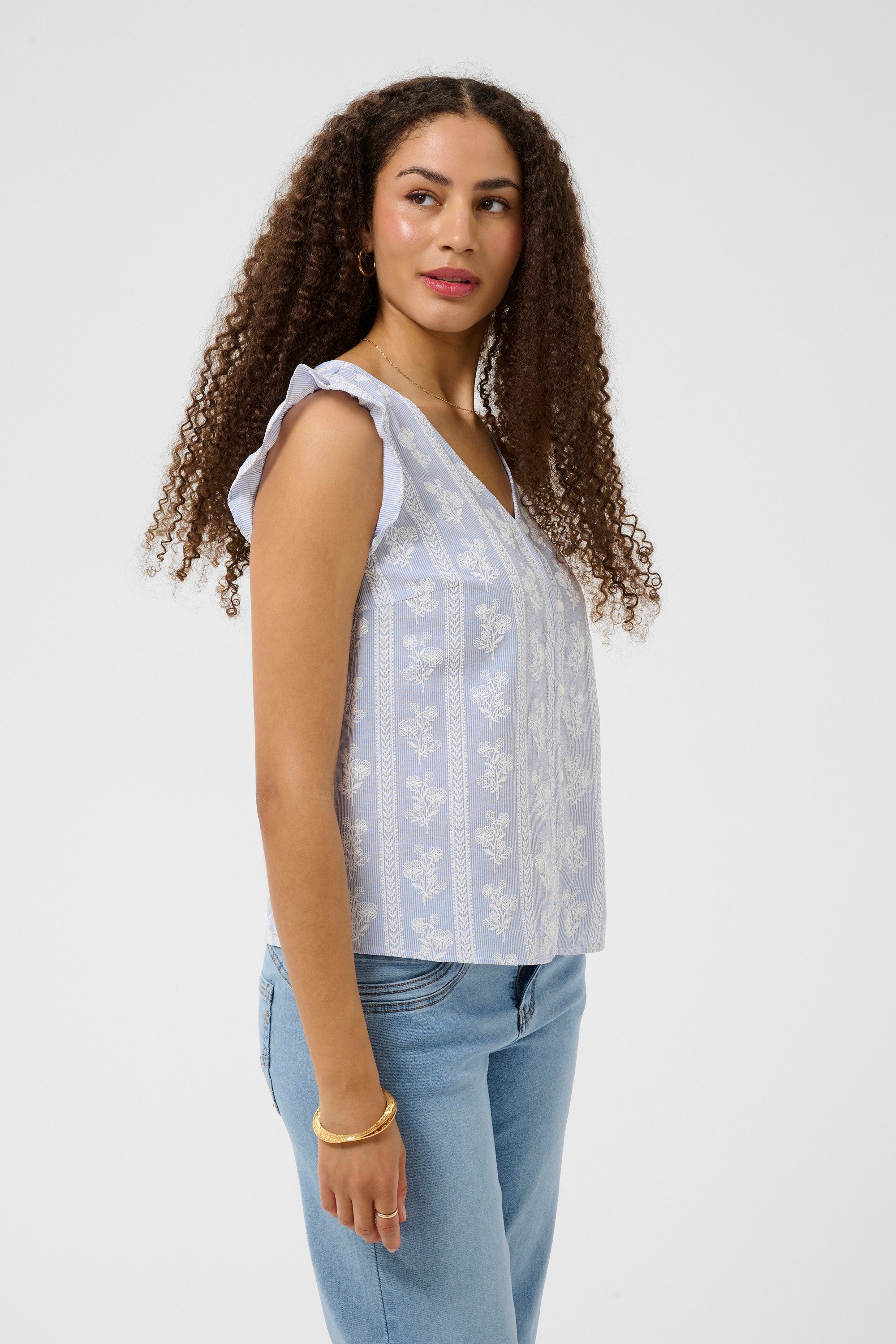 Blusentop Ärmellose Bluse CRAmmeli