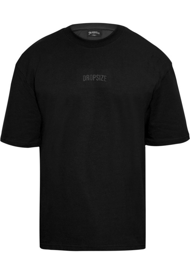 Dropsize T-Shirt Dropsize Herren Heavy Oversize Curved Hd Logo T-Shirt (1-tlg)