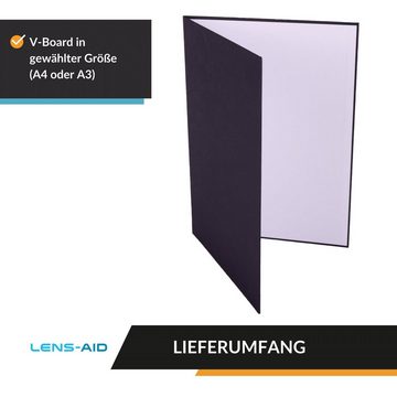 Lens-Aid Blitzlichtreflektoren V-Flat Reflektor zur optimalen Ausleuchtung, Größe A4 oder A3