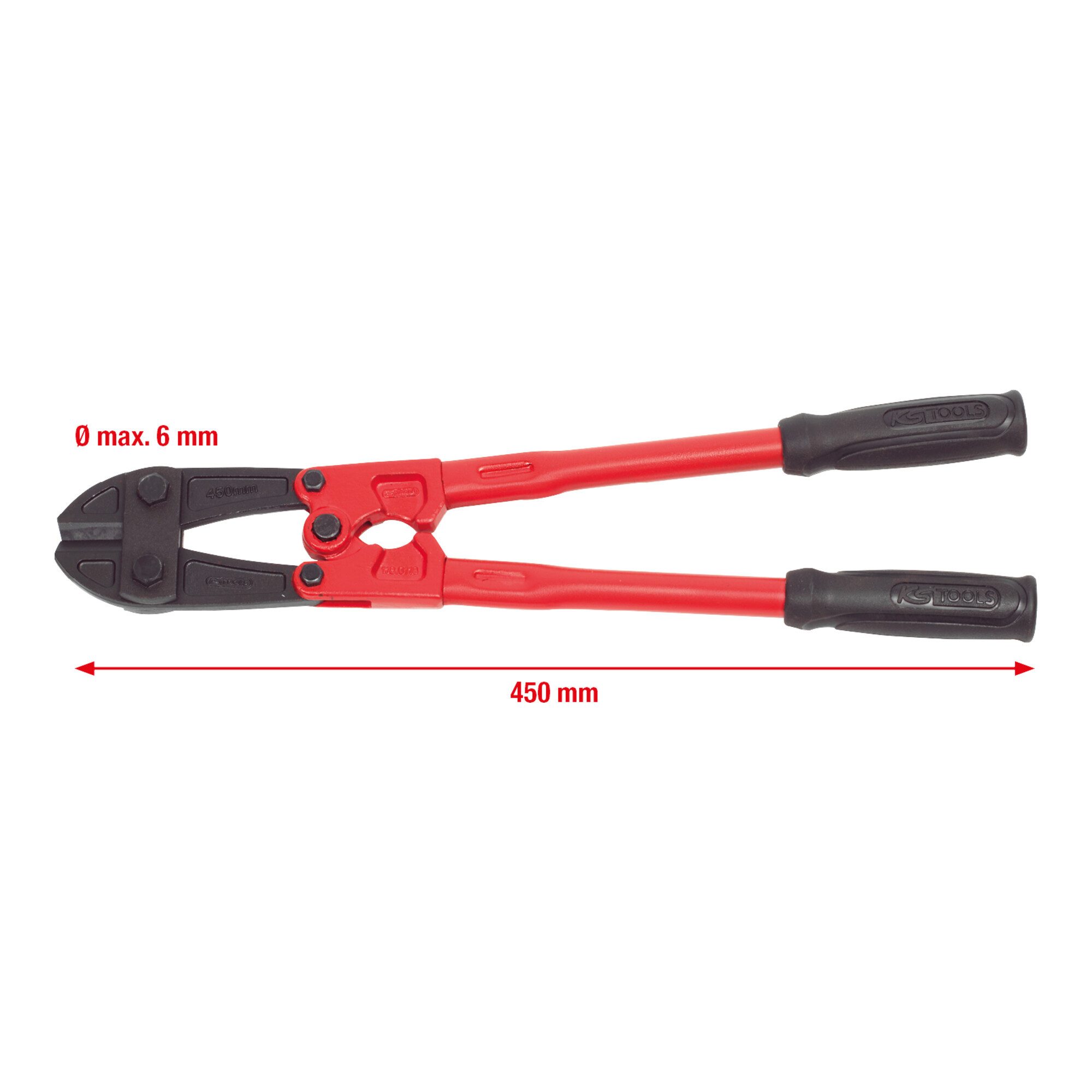 KS Tools Cuttermesser KS Tools Bolzenschneider mit Rohrgriff, 65mm