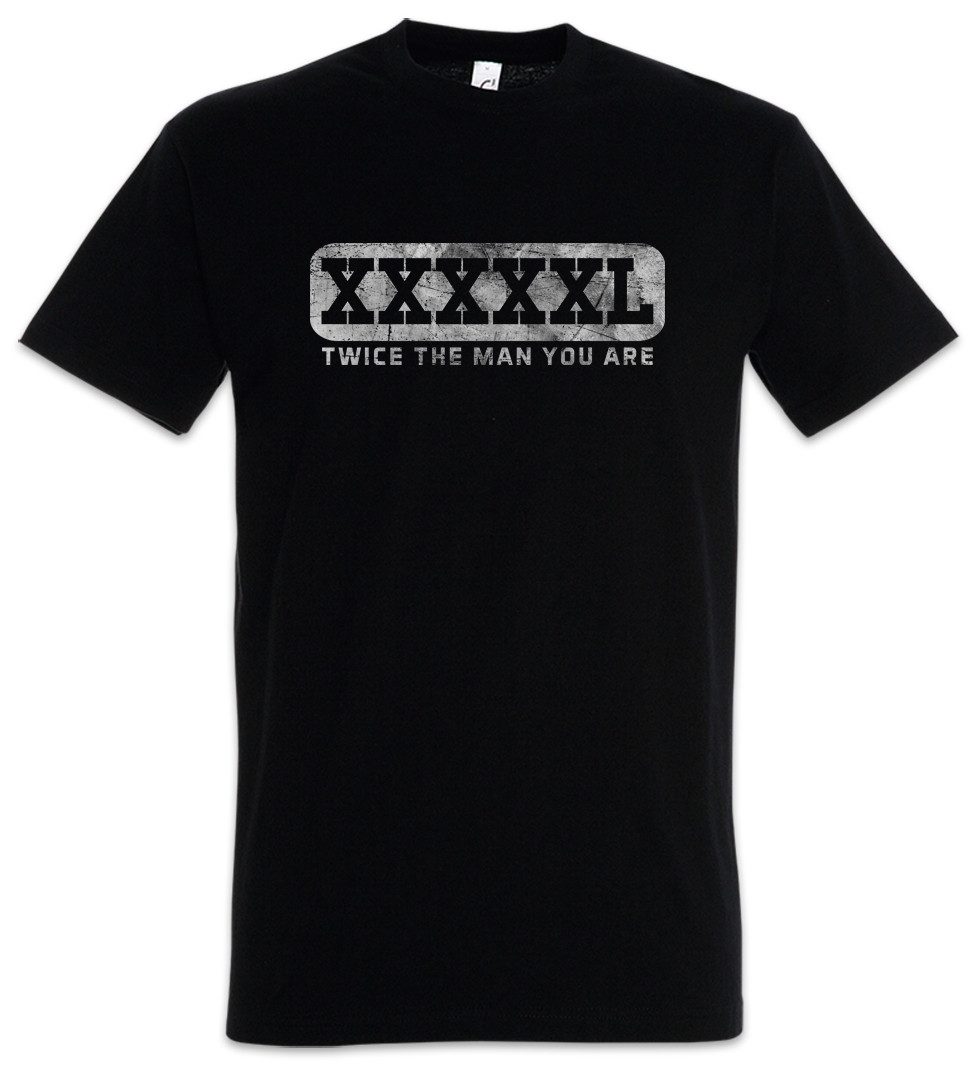 Urban Backwoods Print-Shirt XXXXXL Herren T-Shirt Dick Dicker Stolz Übergewicht Chubby Pride Fat (1-tlg) Large Big Heavy Stout