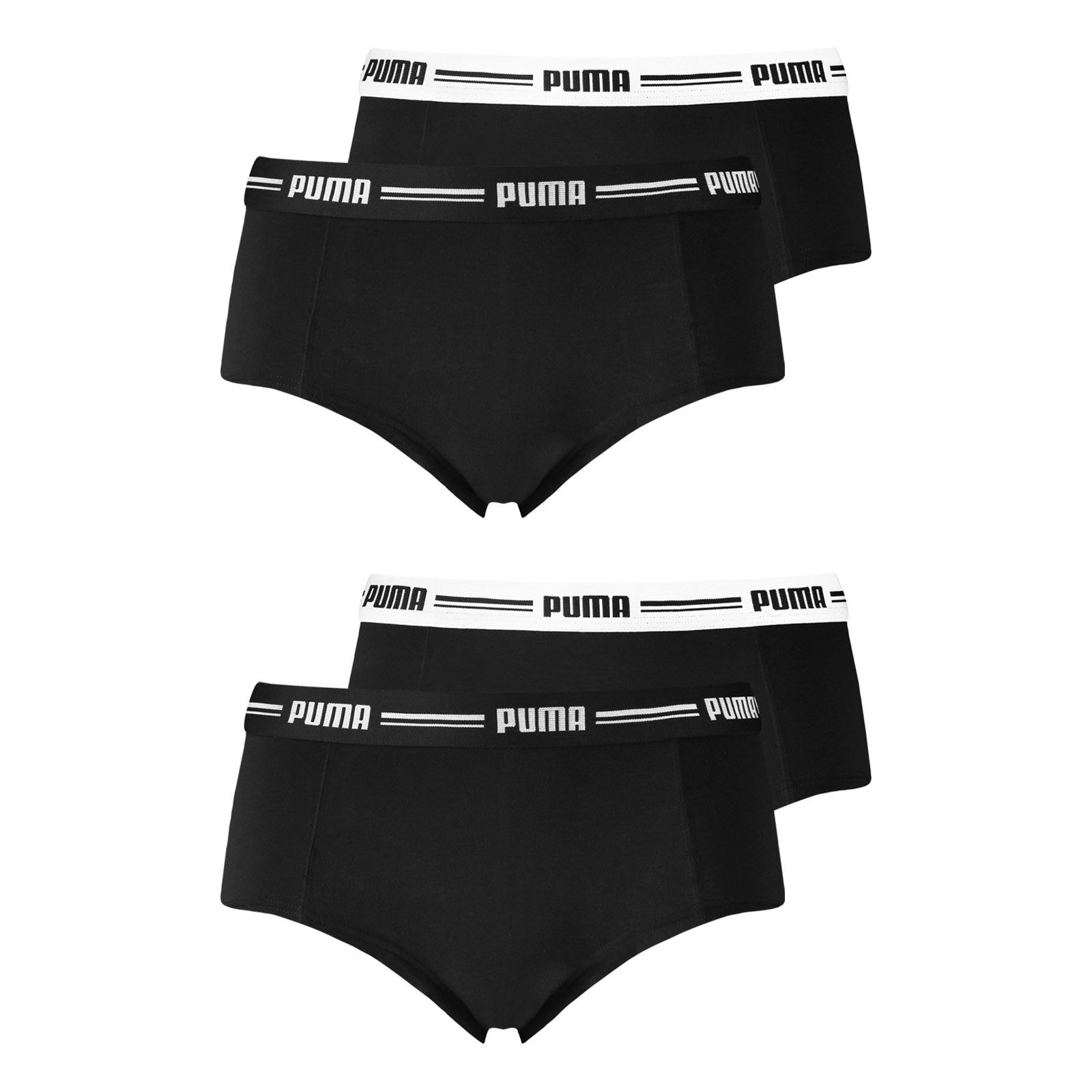 PUMA Panty Mini Shorts (4-St., 4 Stück) mit umlaufendem Markenschriftzug am günstig online kaufen