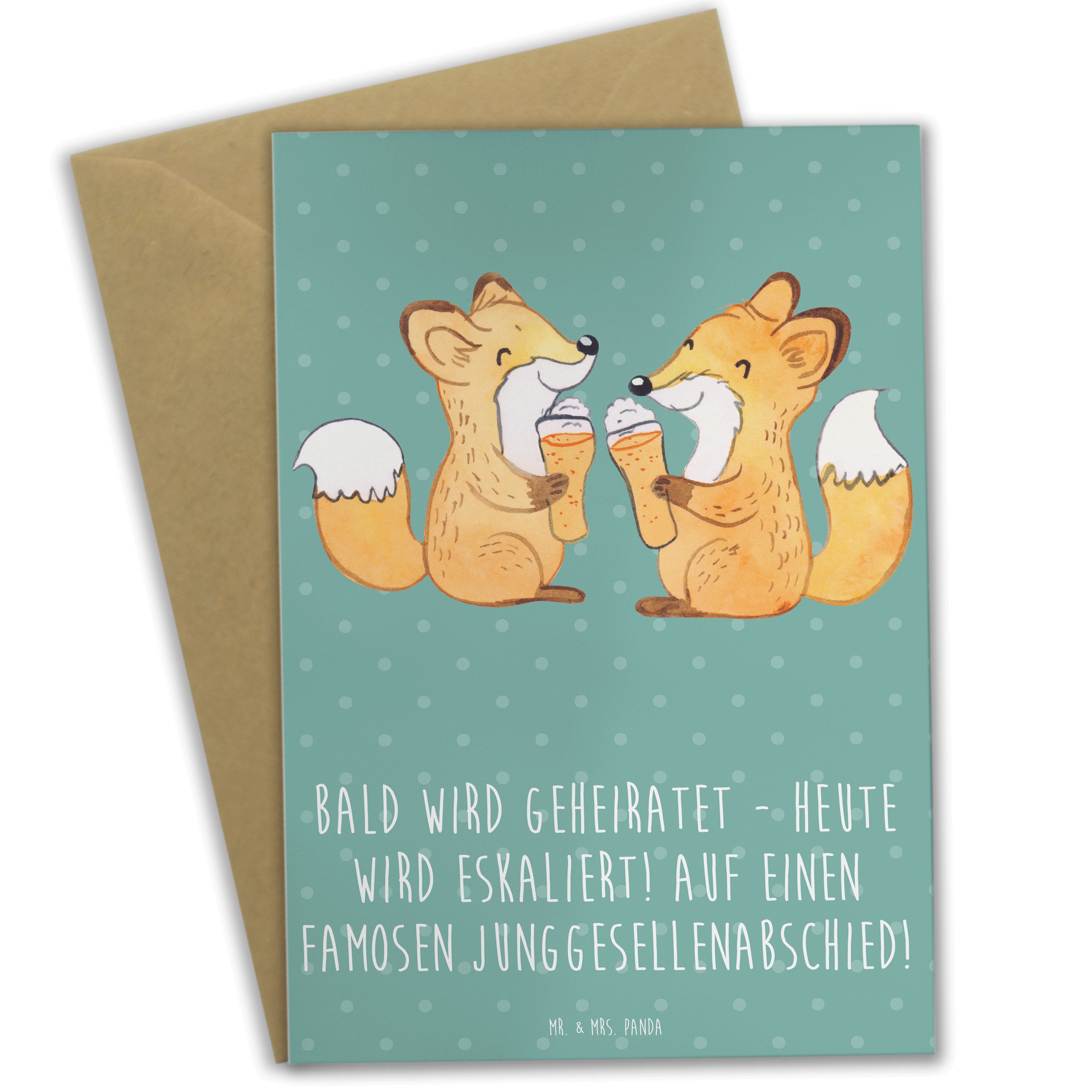 Grußkarte Junggesellenabschied Eskalation - Meeresbrise - Geschenk, best friend