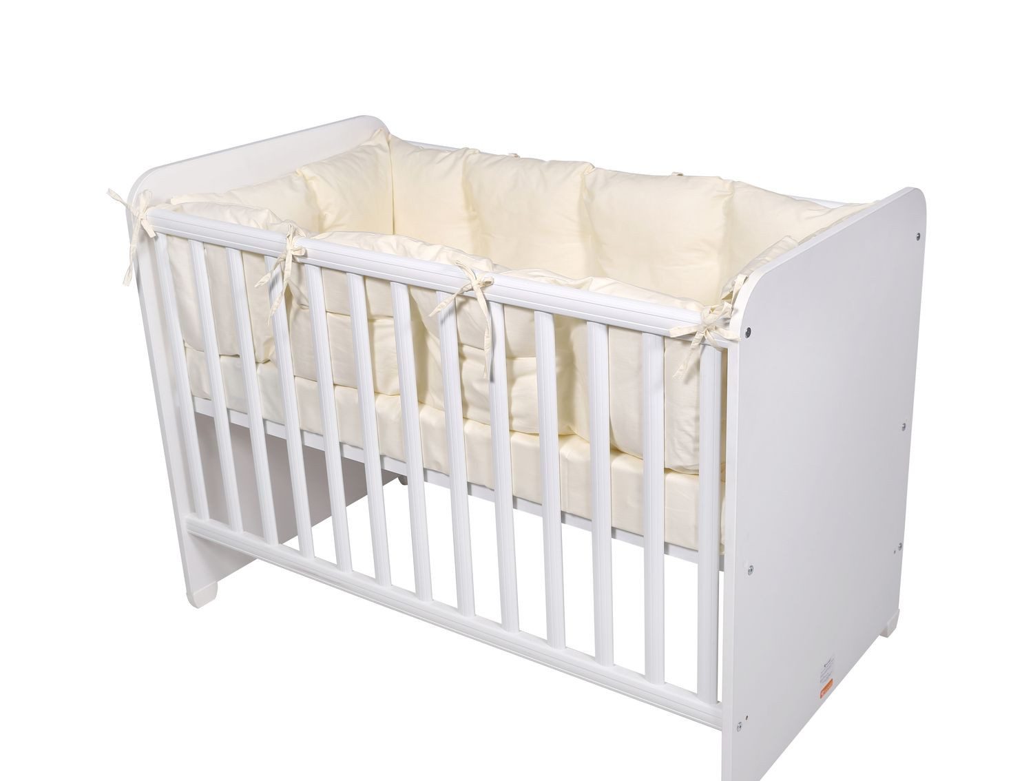 Lorelli Bettnestchen Babybett-Nestchen, (4-tlg), 4-teilig rundum, Babybett 120 x 60 cm, 100% Baumwolle