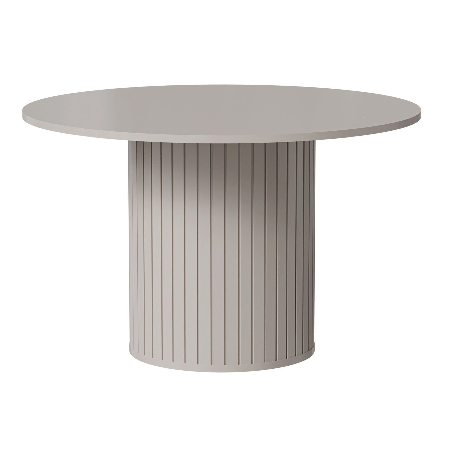 Selsey Esstisch ZANTE, rund, zylindrisches Gestell, Durchmesser 120 cm