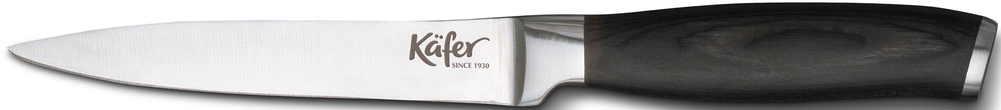 Käfer Magnet-Messerblock (5tlg), inkl. rostfreiem aus Eisgehärtete Stahl Messern, 1 Klingen Schere, 3