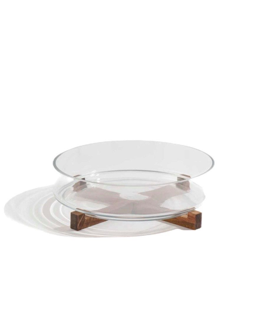 EKA Salatschüssel Akazien Salatschüssel, Glas, (2-tlg)