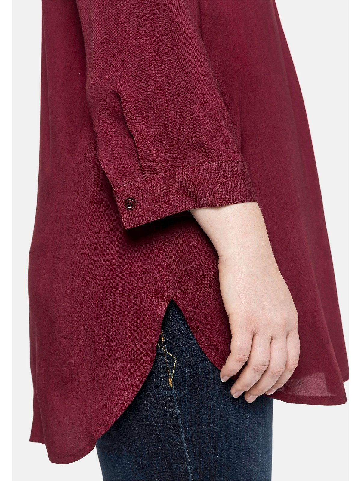 Sheego Tunika Große Größen aus fließender Viskose-Qualität