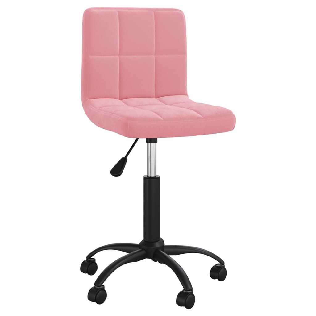 vidaXL Bürostuhl Bürostuhl Drehbar Rosa Samt günstig online kaufen