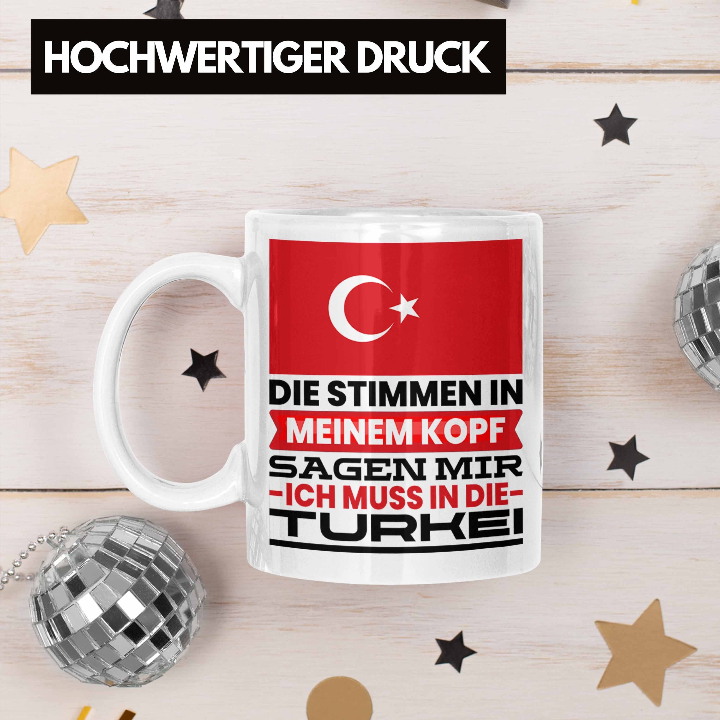 Trendation Tasse Türkei Tasse Geschenk Mu Ich Urlaub für Weiss Geburtstag Geschenkidee Türken